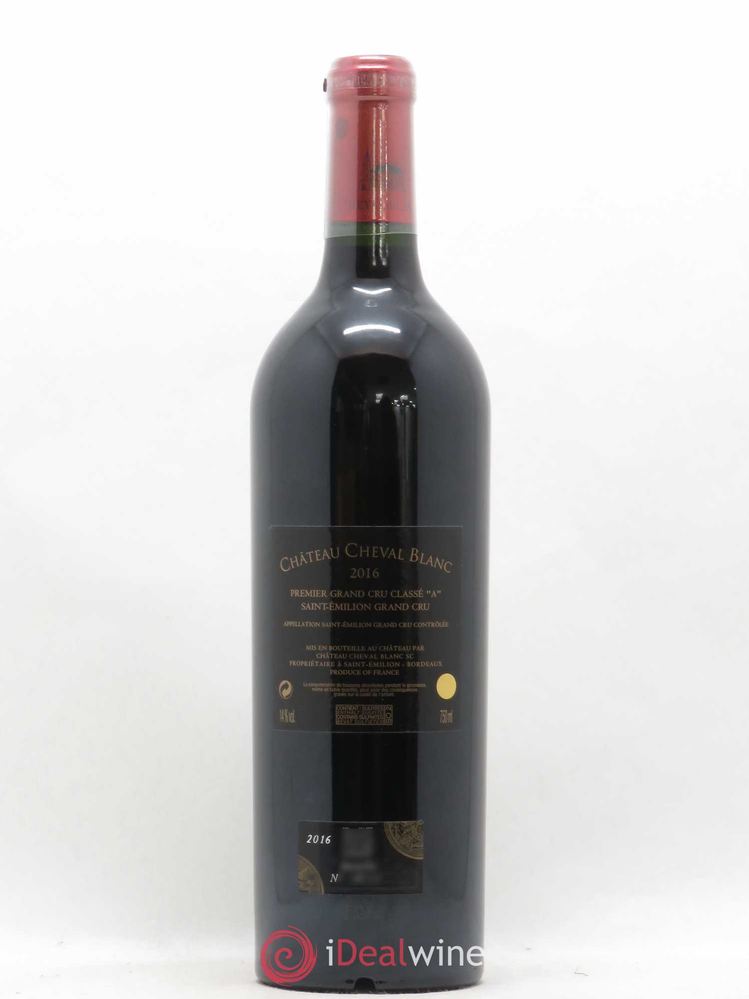 Château Cheval Blanc 1er Grand Cru Classé A 2016 - Lot de 1 bouteille - 1