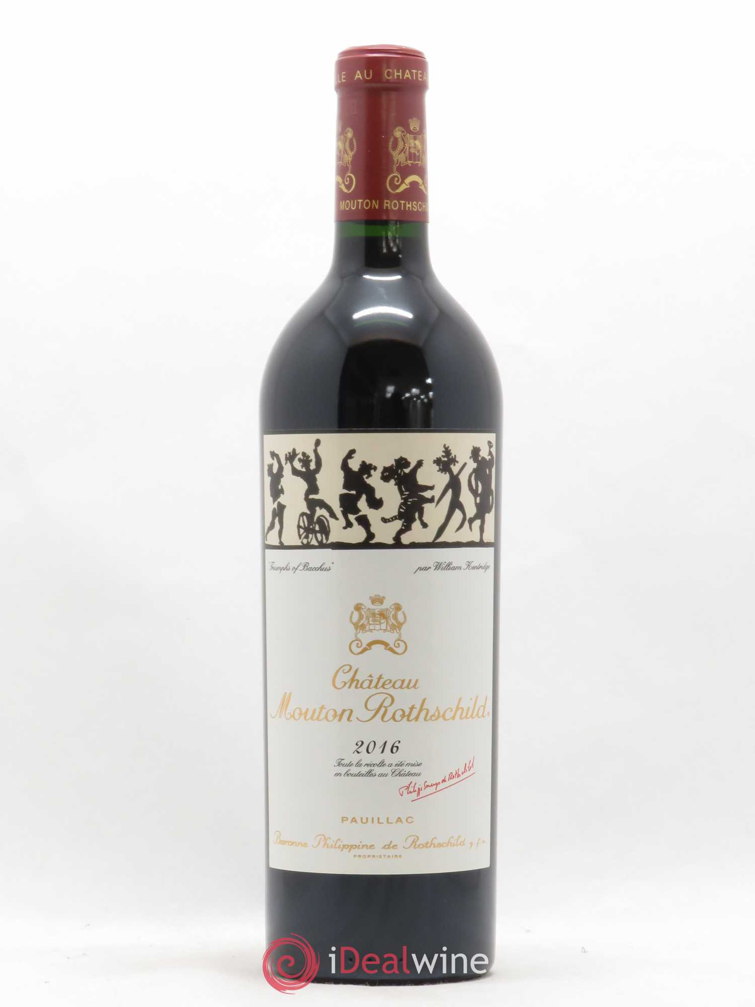 Château Mouton Rothschild 1er Grand Cru Classé 2016 - Lot de 1 bouteille - 0