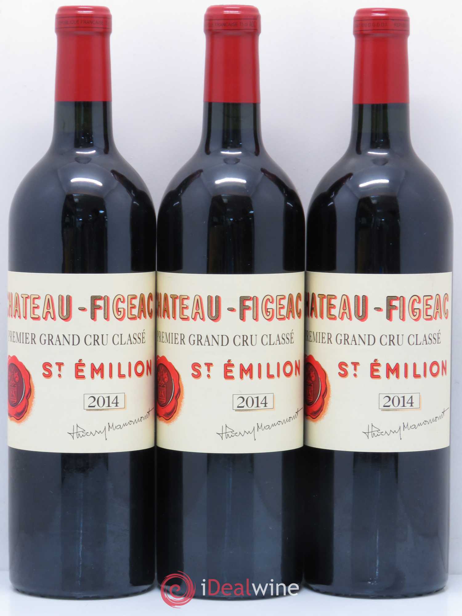 Château Figeac 1er Grand Cru Classé A 2014 - Lot de 3 bouteilles - 0