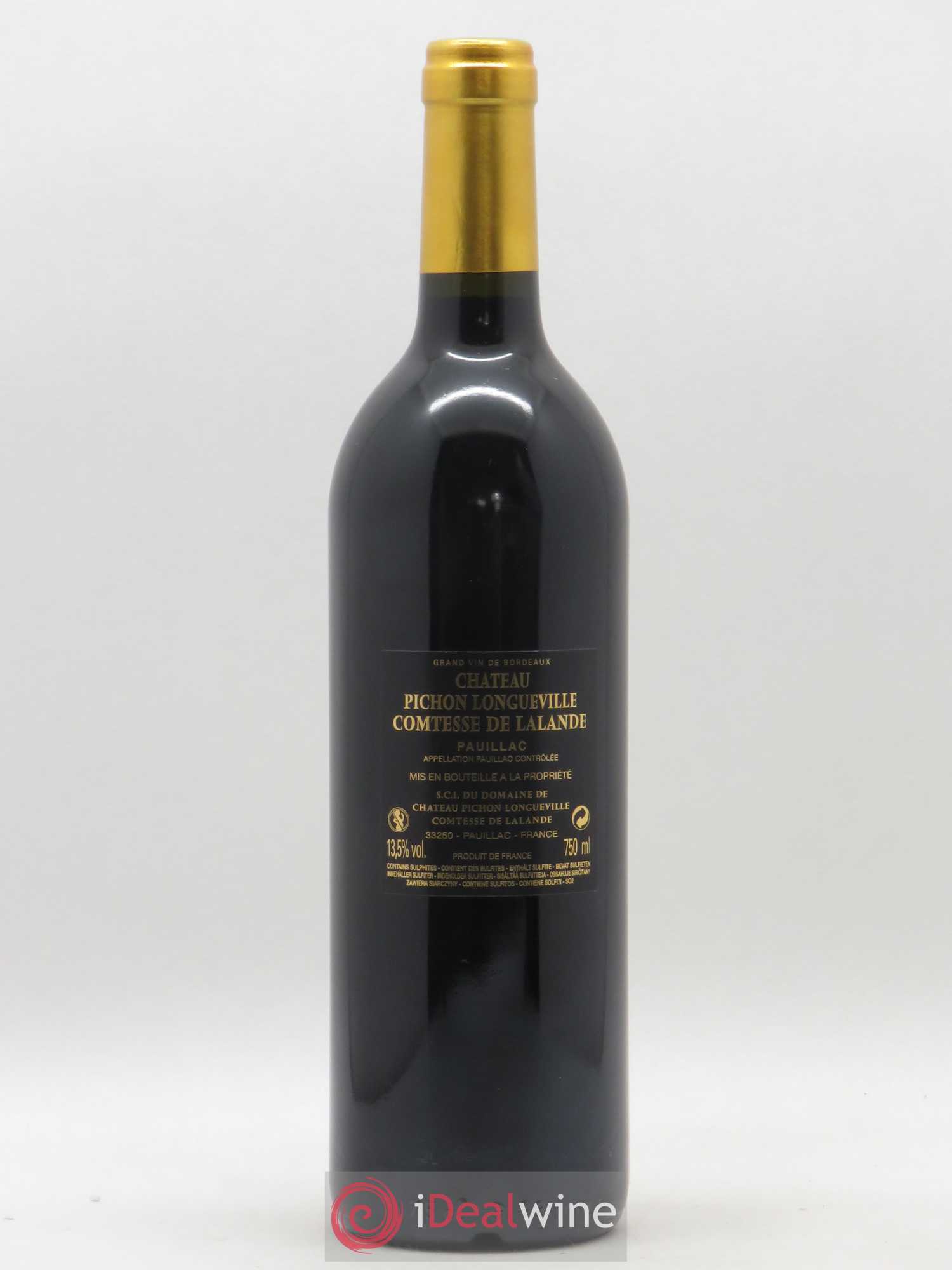 Château Pichon Longueville Comtesse de Lalande 2ème Grand Cru Classé 2015 - Lot de 1 bouteille - 1