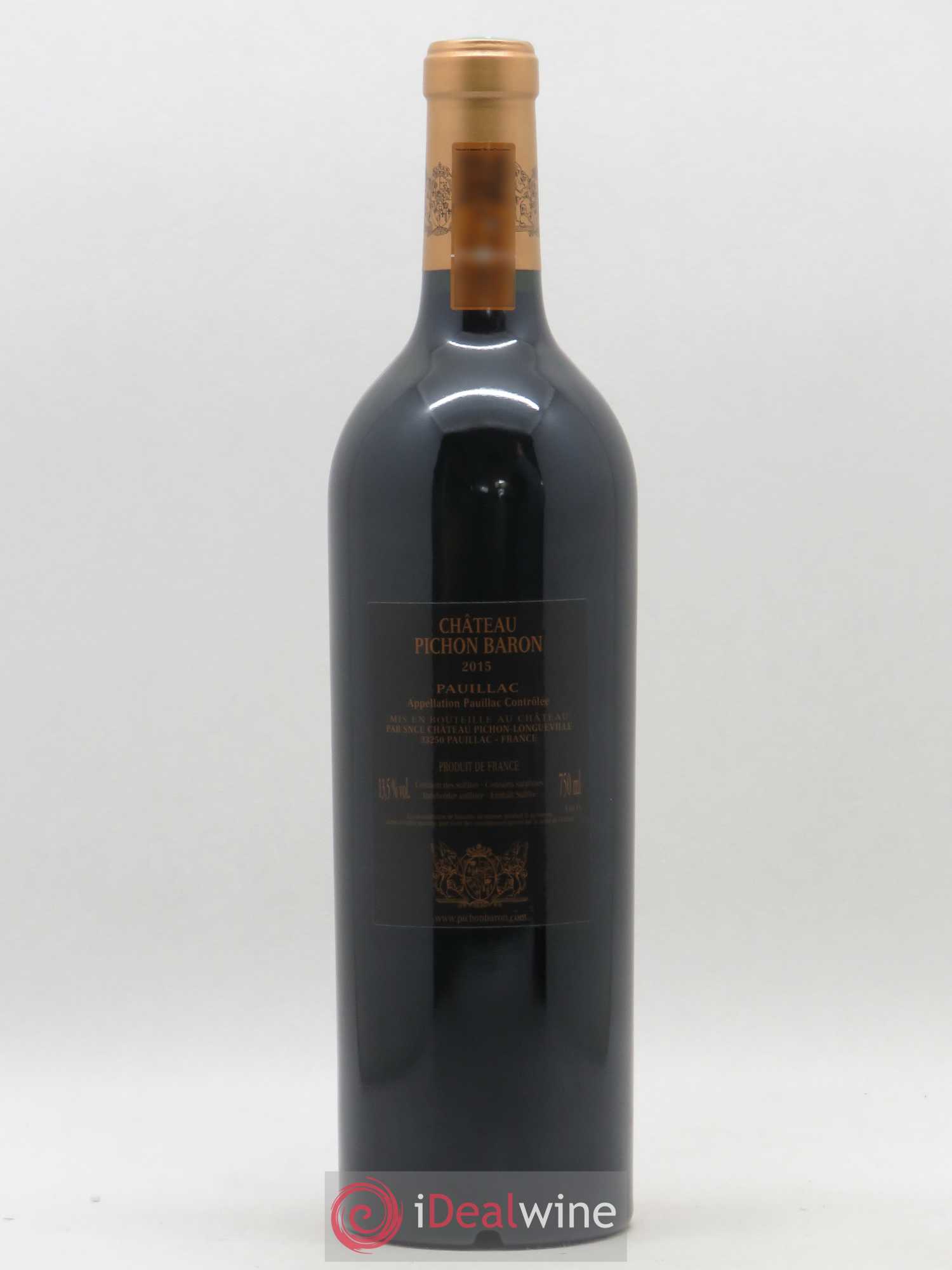 Pichon Longueville Baron 2ème Grand Cru Classé 2015 - Lot de 1 bouteille - 1