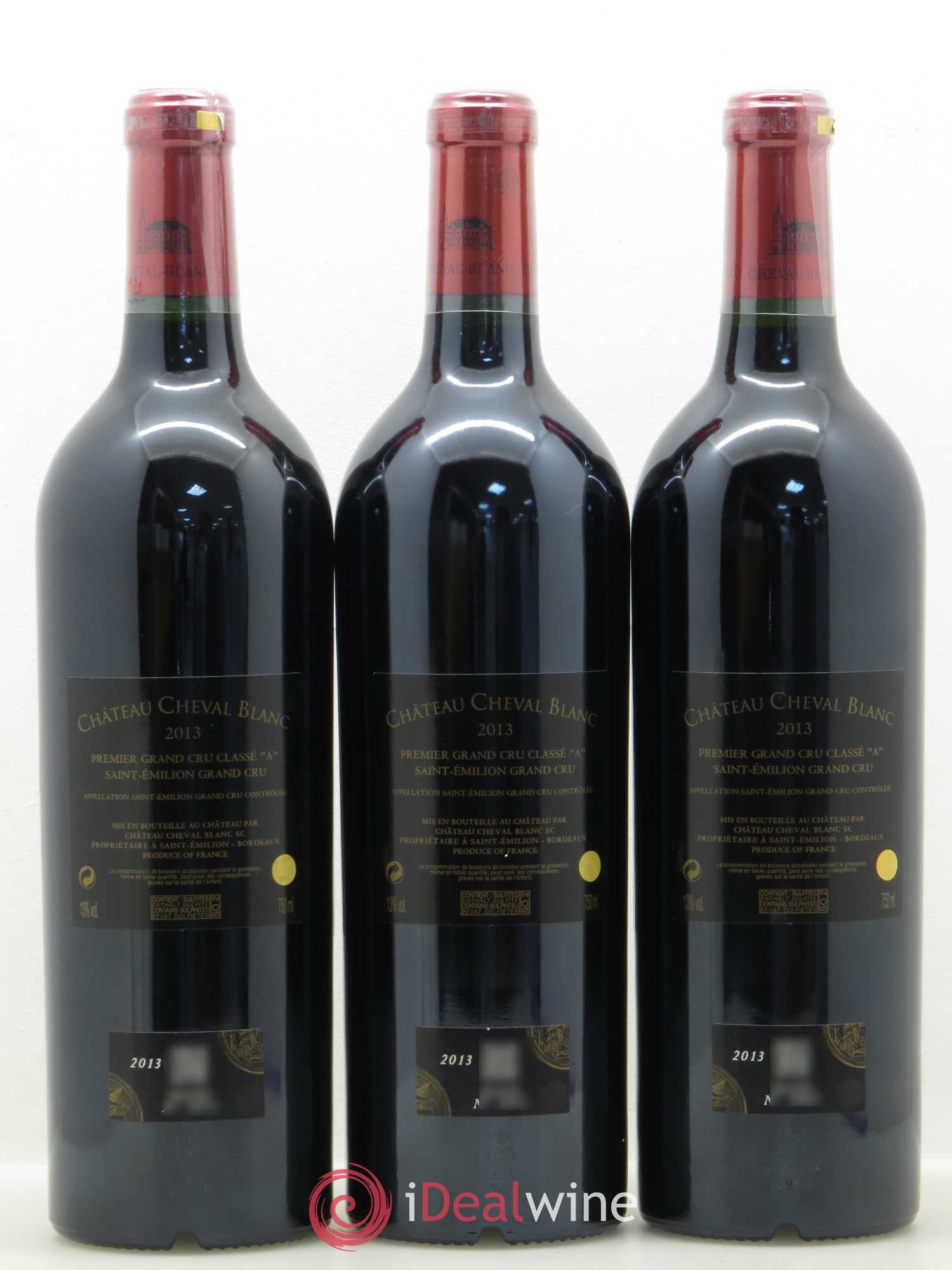 Château Cheval Blanc 1er Grand Cru Classé A 2013 - Lot de 3 bouteilles - 1
