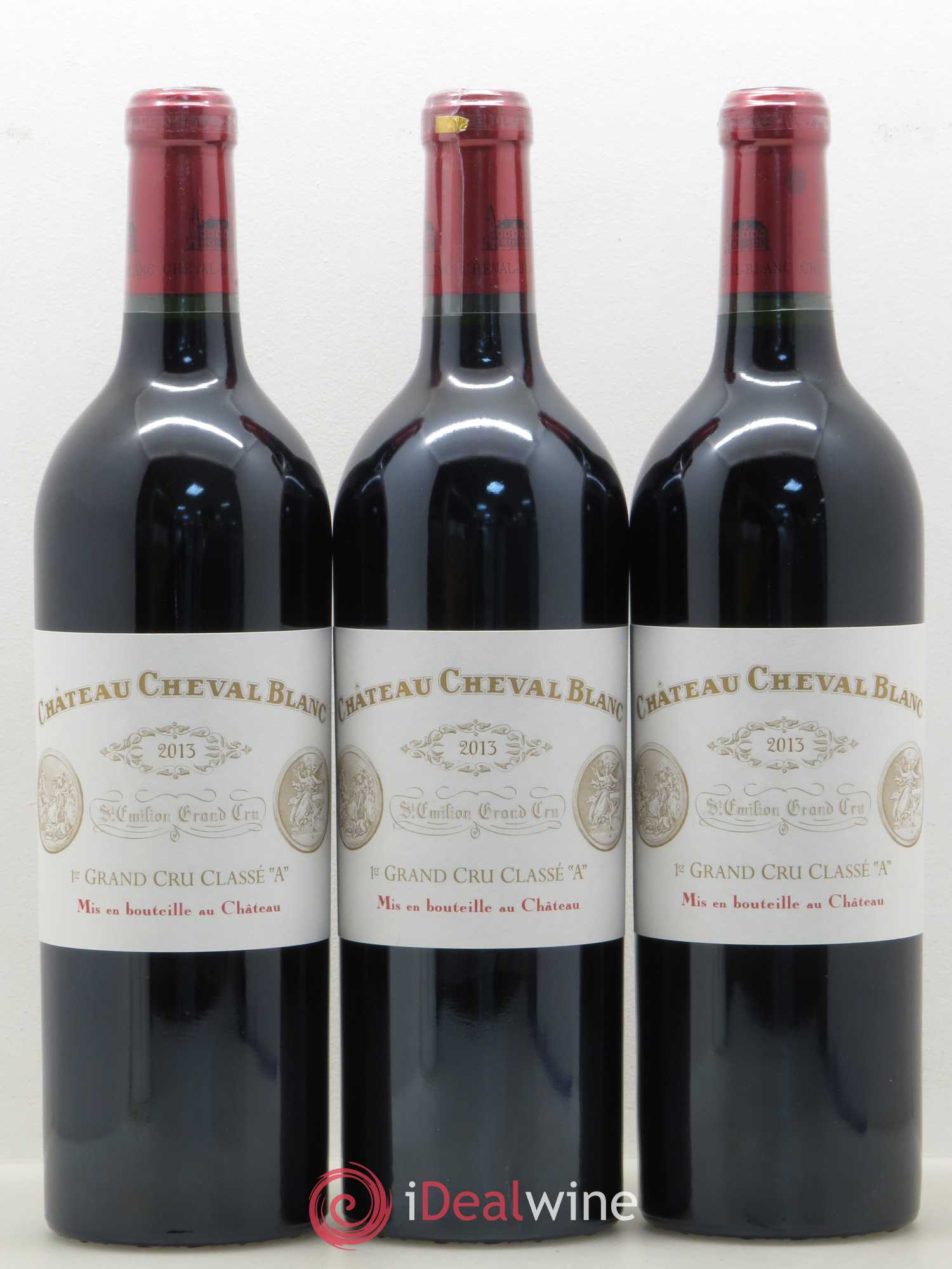 Château Cheval Blanc 1er Grand Cru Classé A 2013 - Lot de 3 bouteilles - 0