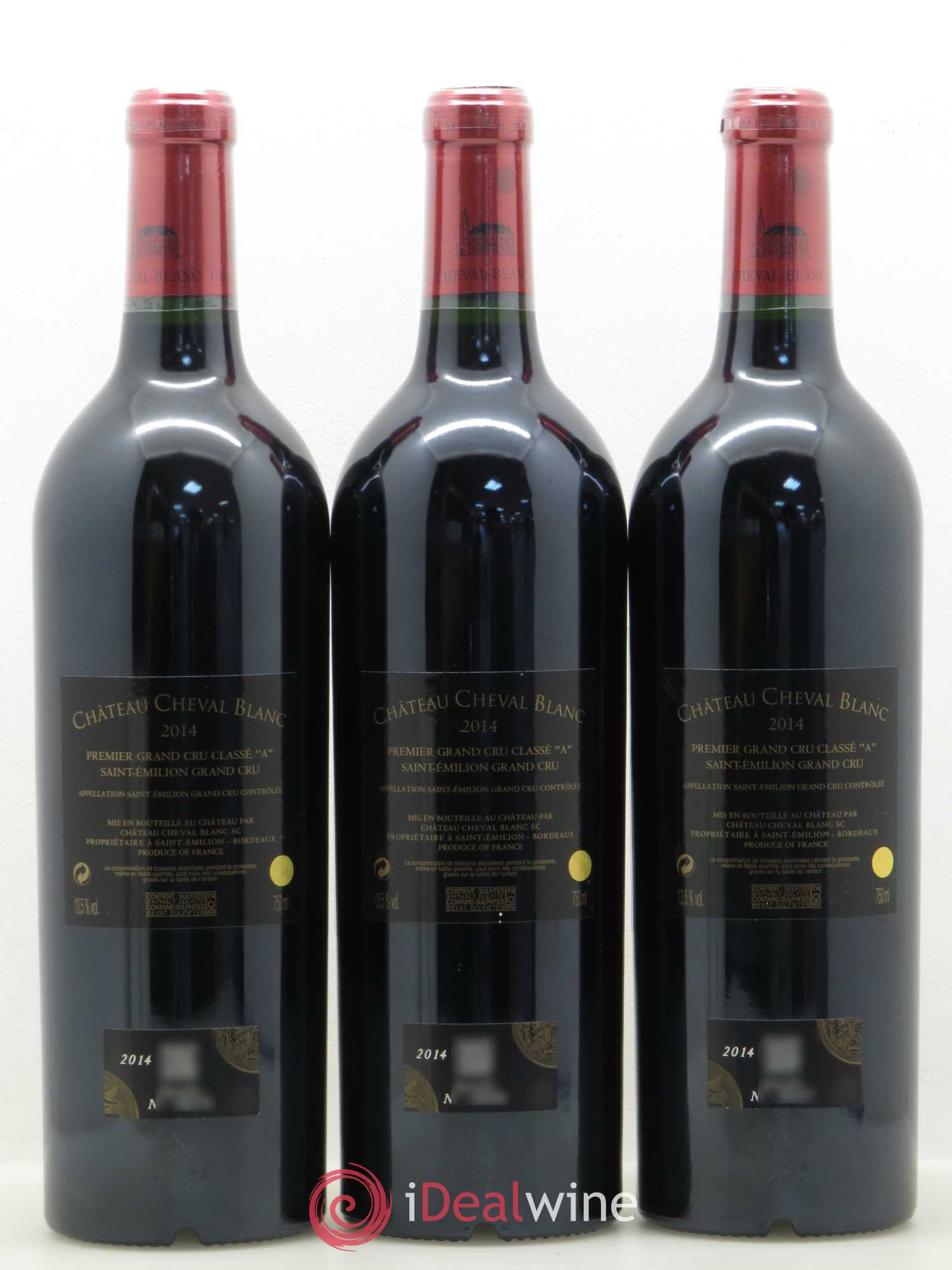 Château Cheval Blanc 1er Grand Cru Classé A 2014 - Lot de 3 bouteilles - 1