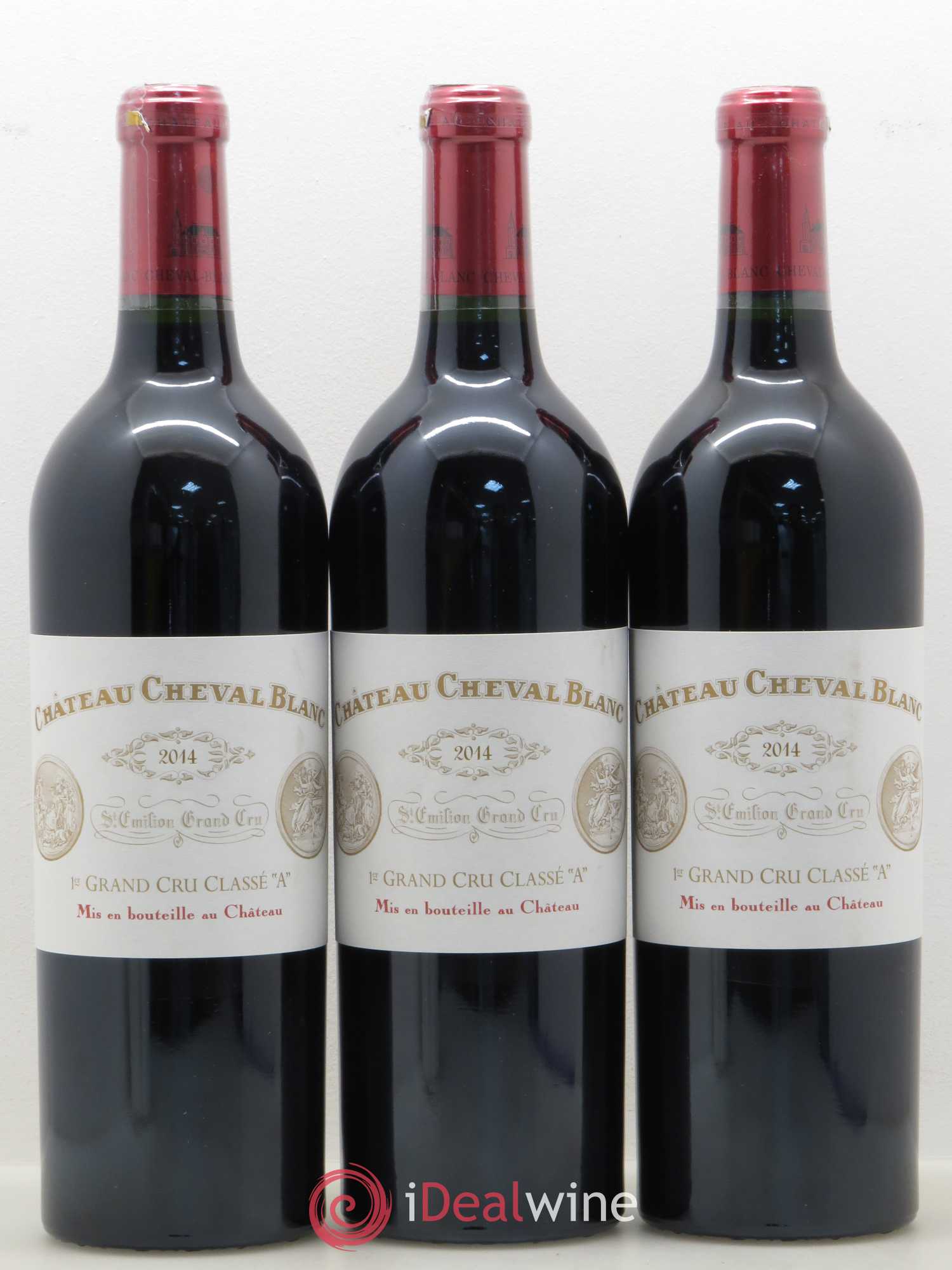 Château Cheval Blanc 1er Grand Cru Classé A 2014 - Lot de 3 bouteilles - 0
