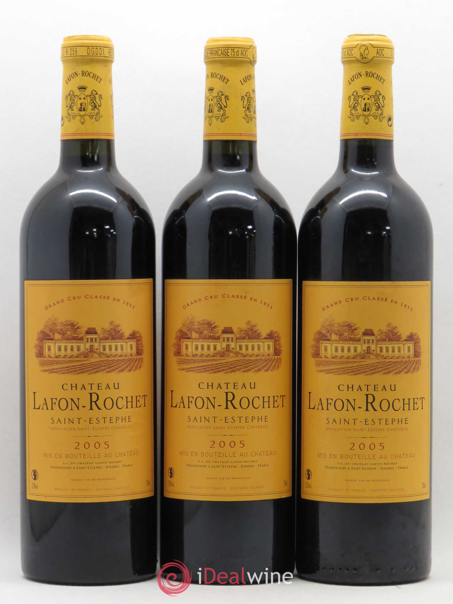 Château Lafon Rochet 4ème Grand Cru Classé 2005 - Lot de 6 bouteilles - 1