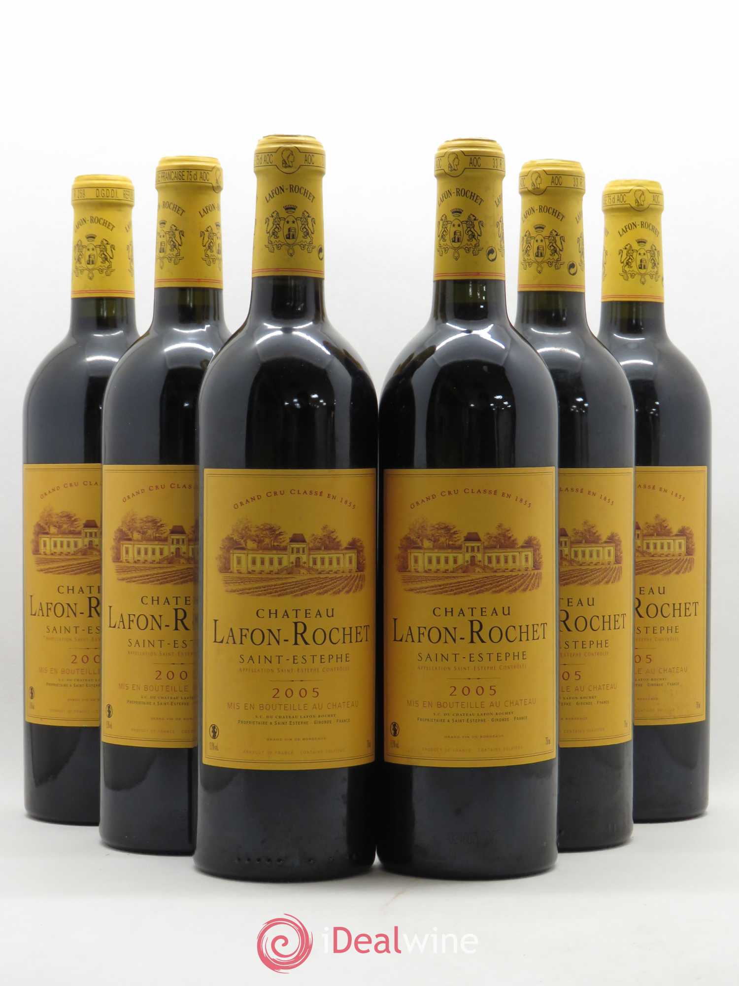 Château Lafon Rochet 4ème Grand Cru Classé 2005 - Lot de 6 bouteilles - 0