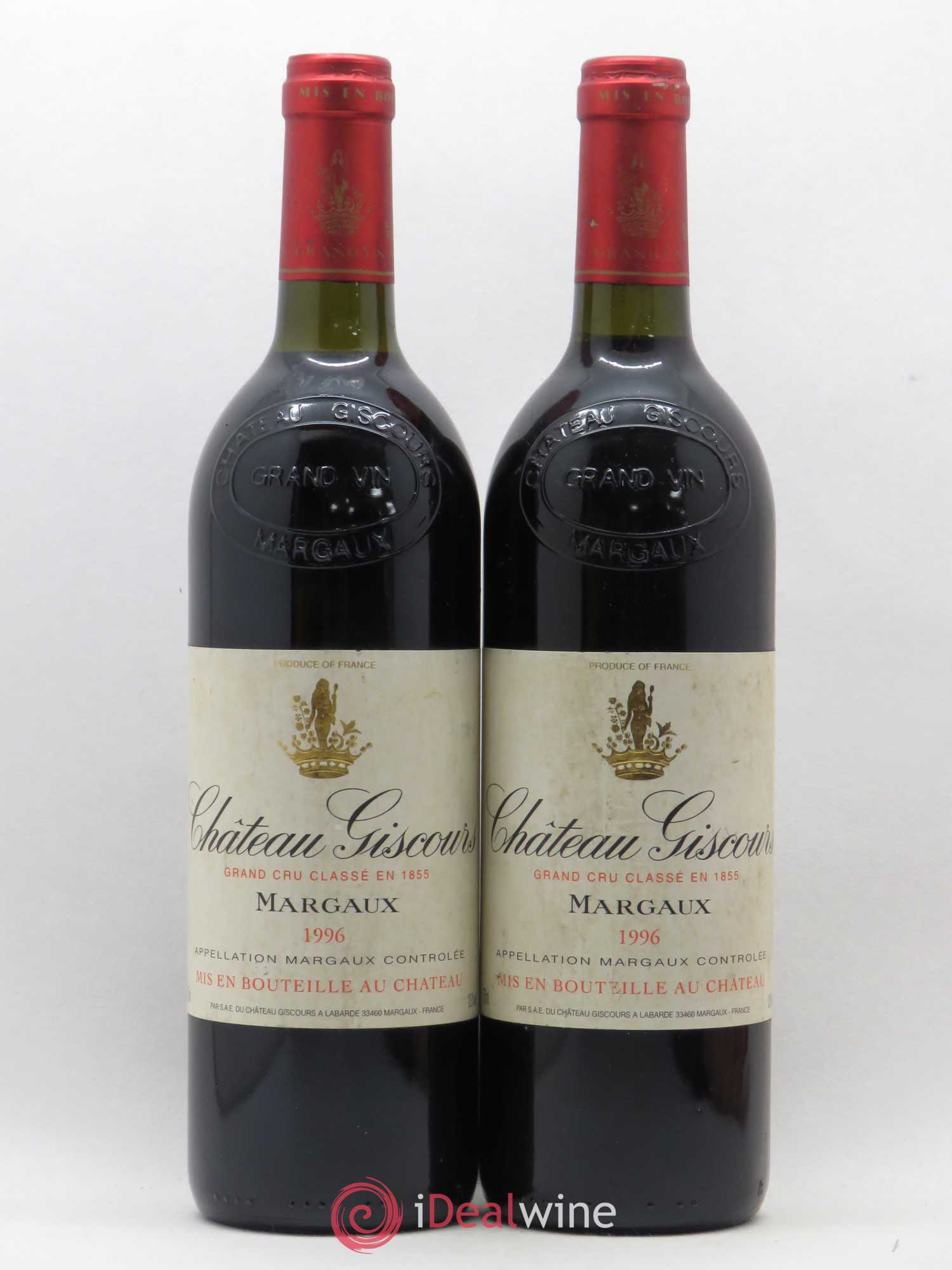 Château Giscours 3ème Grand Cru Classé 1996 - Lot de 2 bouteilles - 0