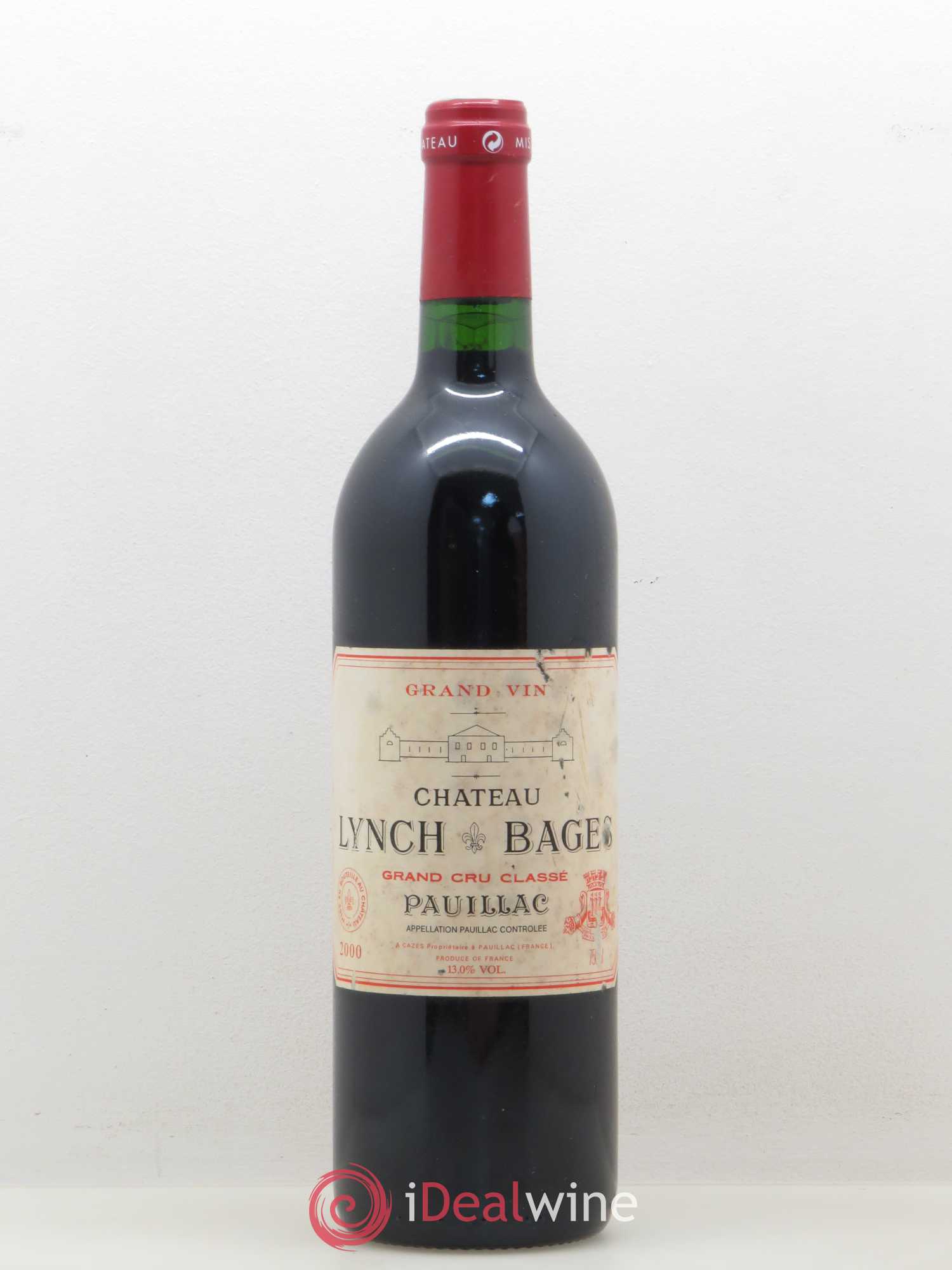 Château Lynch Bages 5ème Grand Cru Classé 2000 - Lot de 1 bouteille - 0