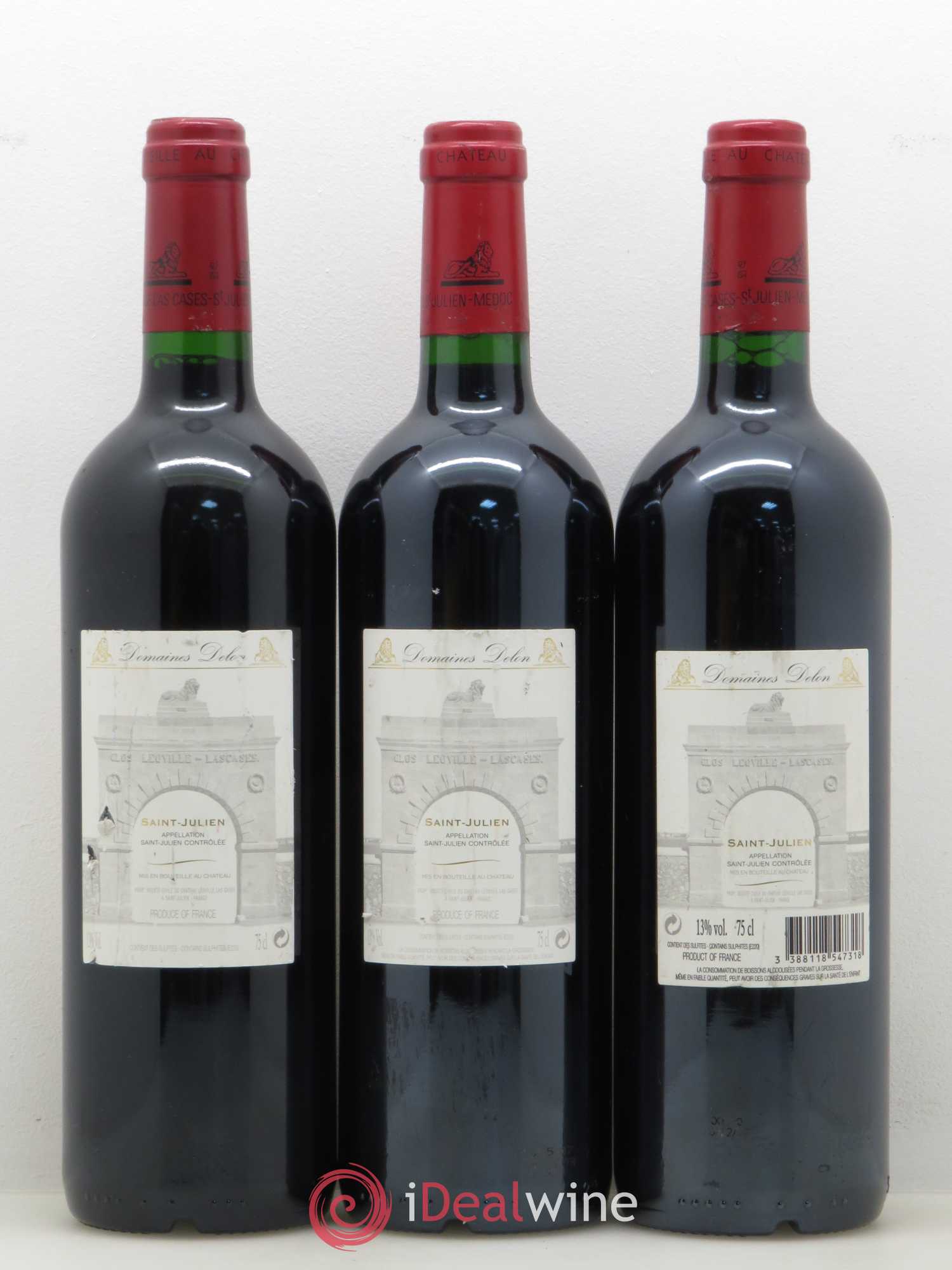 Château Léoville Las Cases 2ème Grand Cru Classé 2005 - Lot de 3 bouteilles - 1