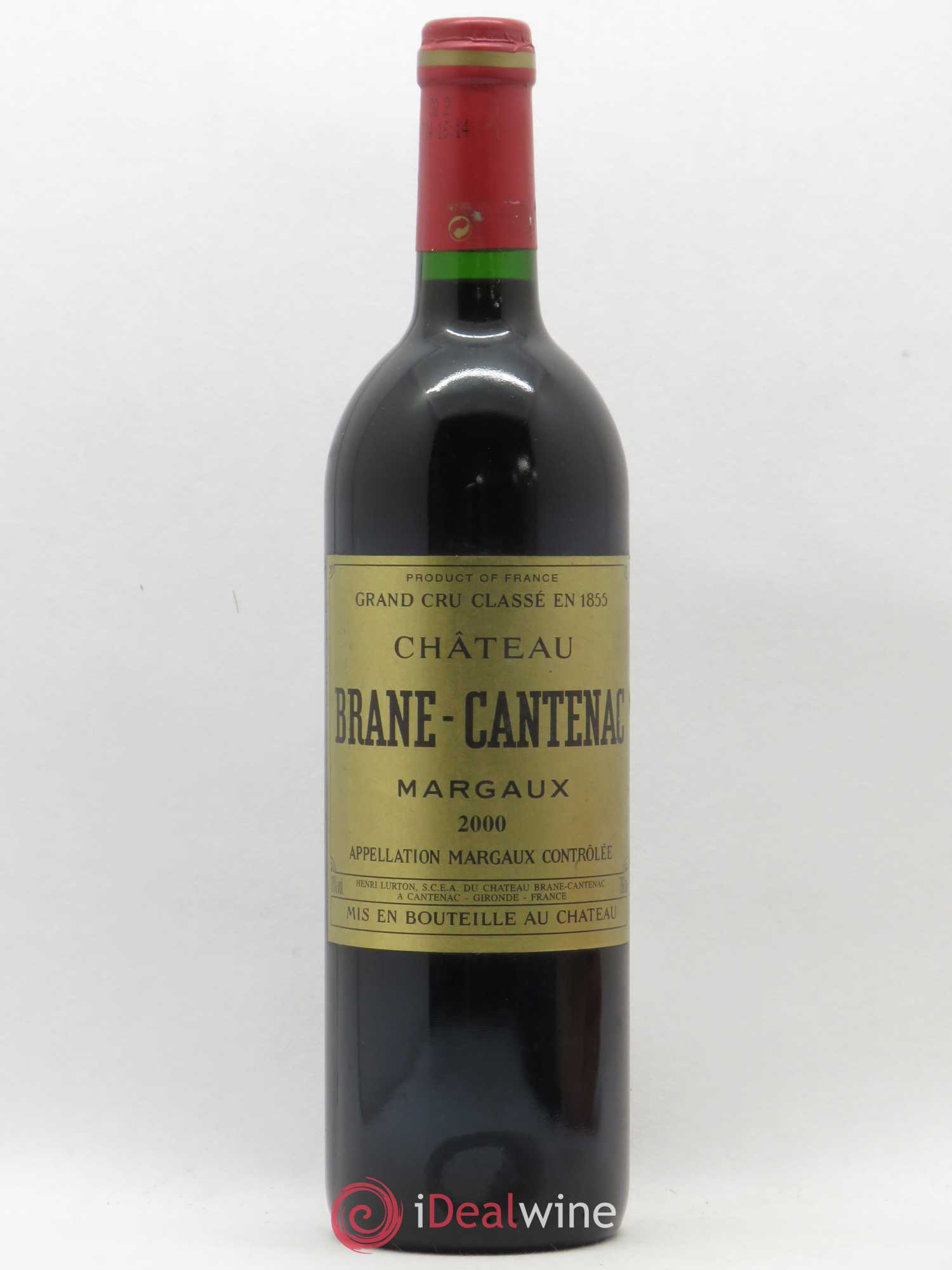 Château Brane Cantenac 2ème Grand Cru Classé 2000 - Lot de 1 bouteille - 0