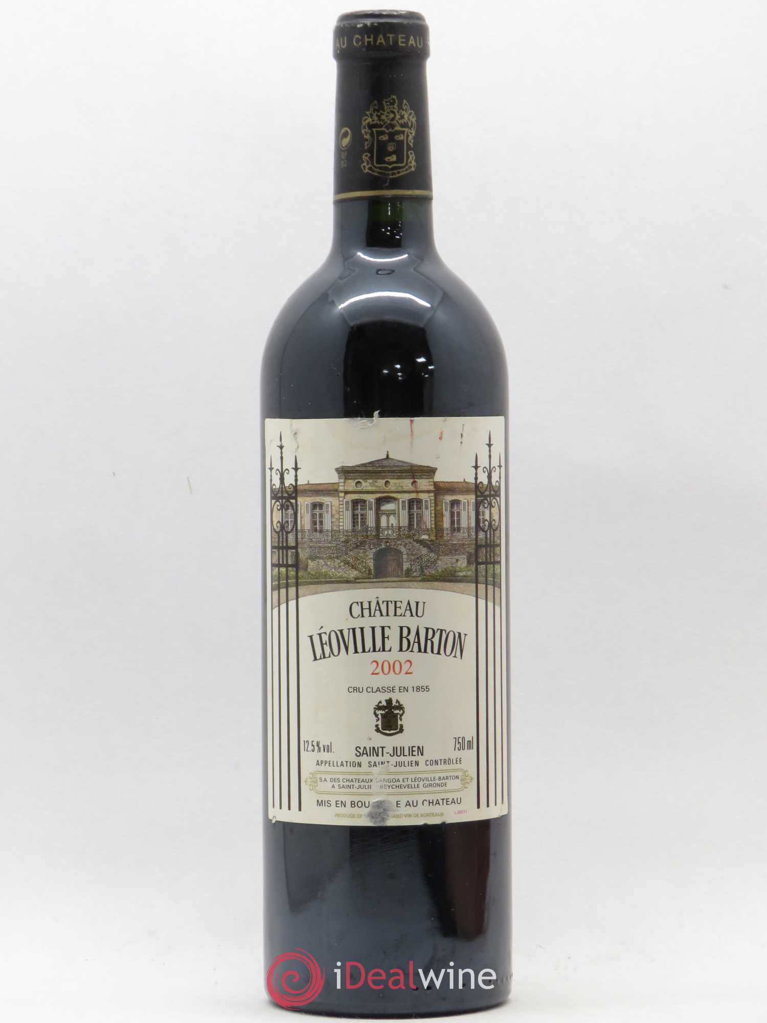 Château Léoville Barton 2ème Grand Cru Classé 2002 - Lot de 1 bouteille - 0