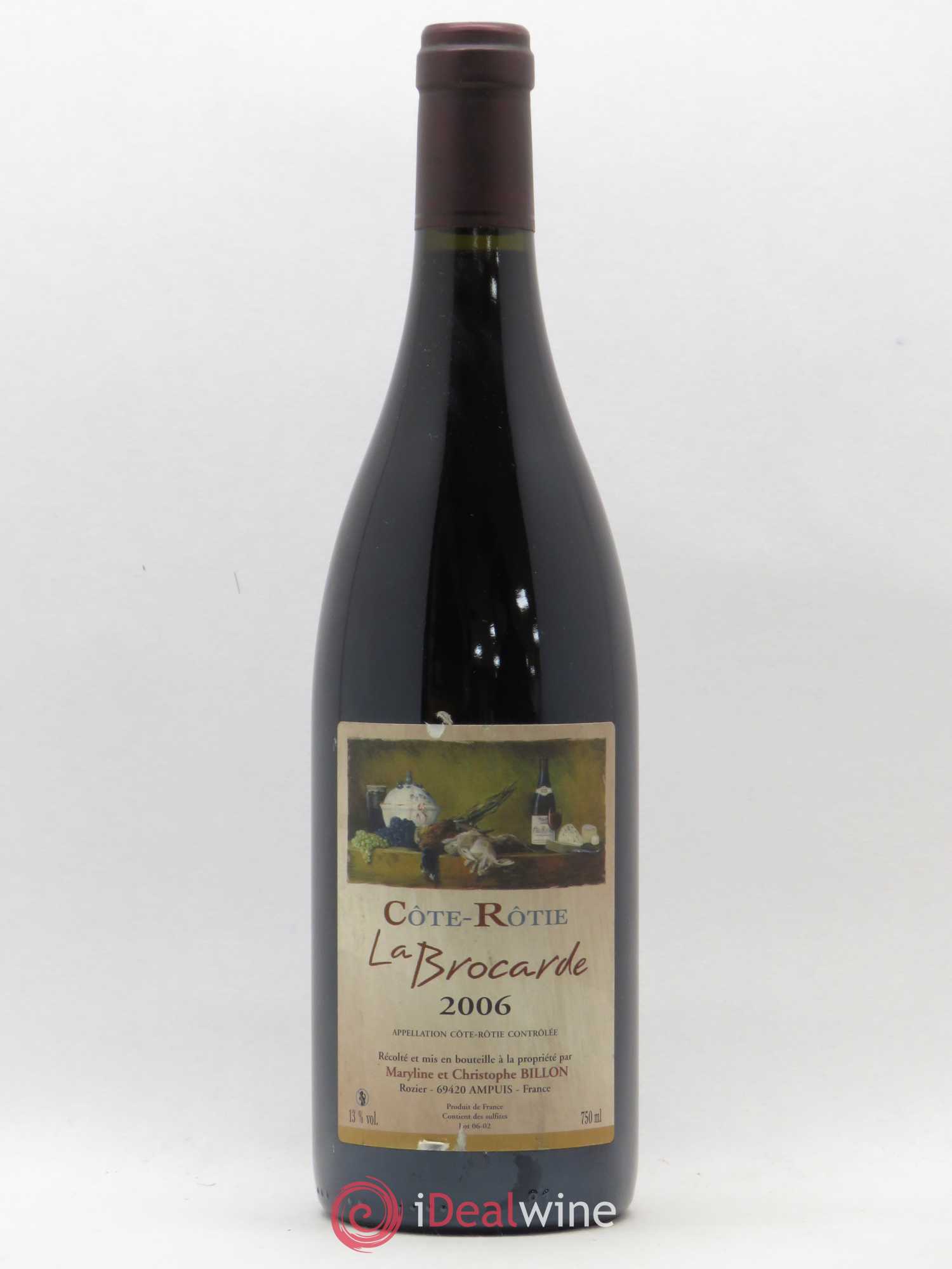 Côte-Rôtie La Brocarde Billon 2006 - Lot de 1 bouteille - 0