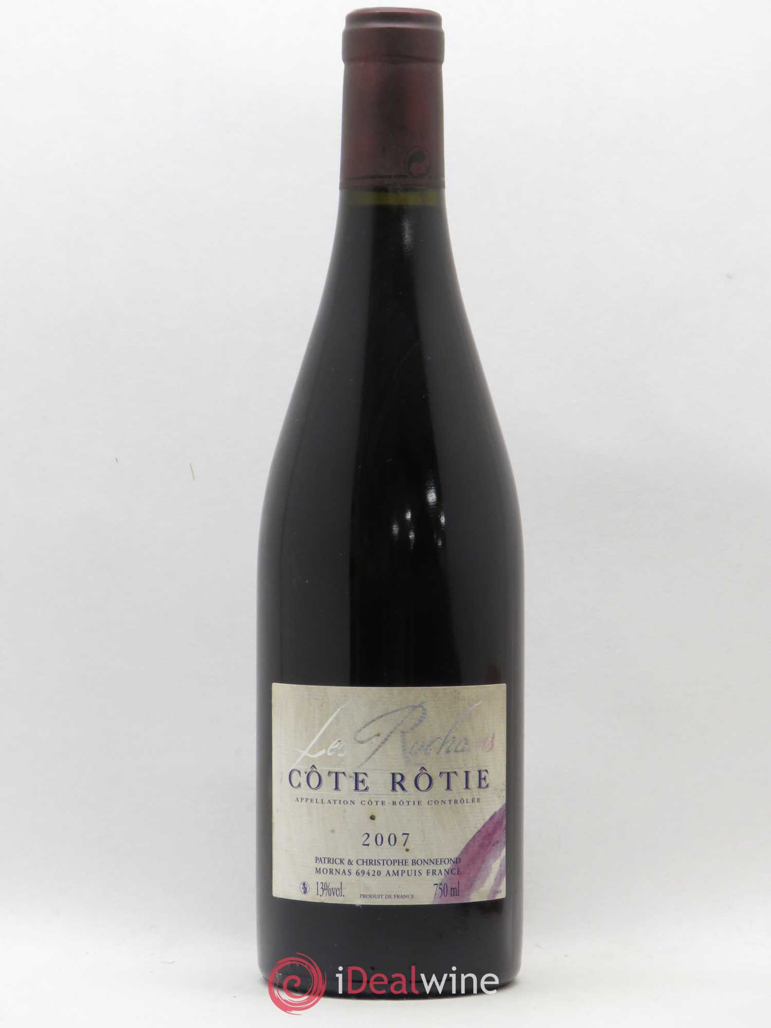 Côte-Rôtie Les Rochains Domaine Bonnefond 2007 - Lot de 1 bouteille - 0