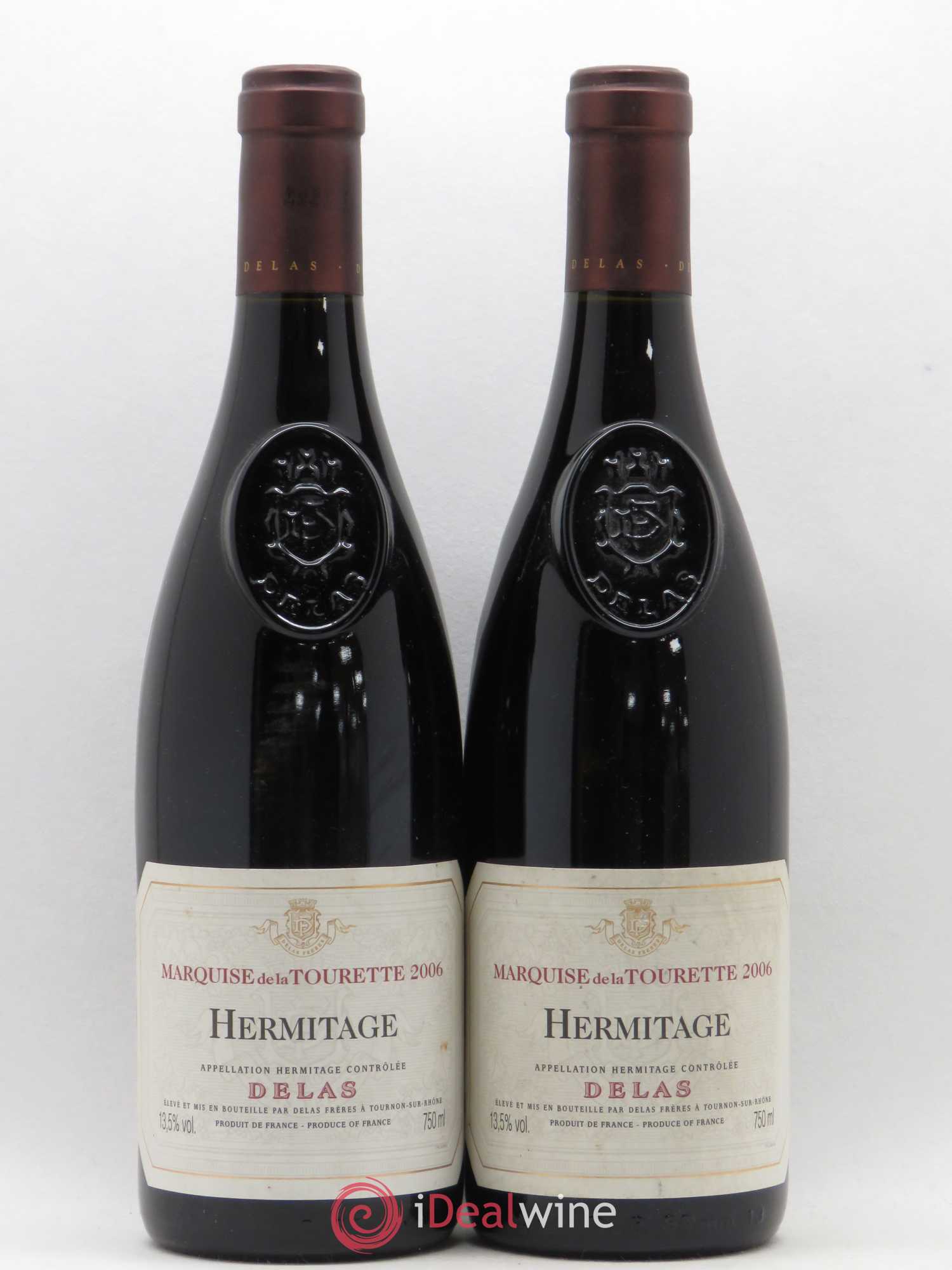 Hermitage Marquise de la Tourette Delas Frères 2006 - Lot de 2 bouteilles - 0