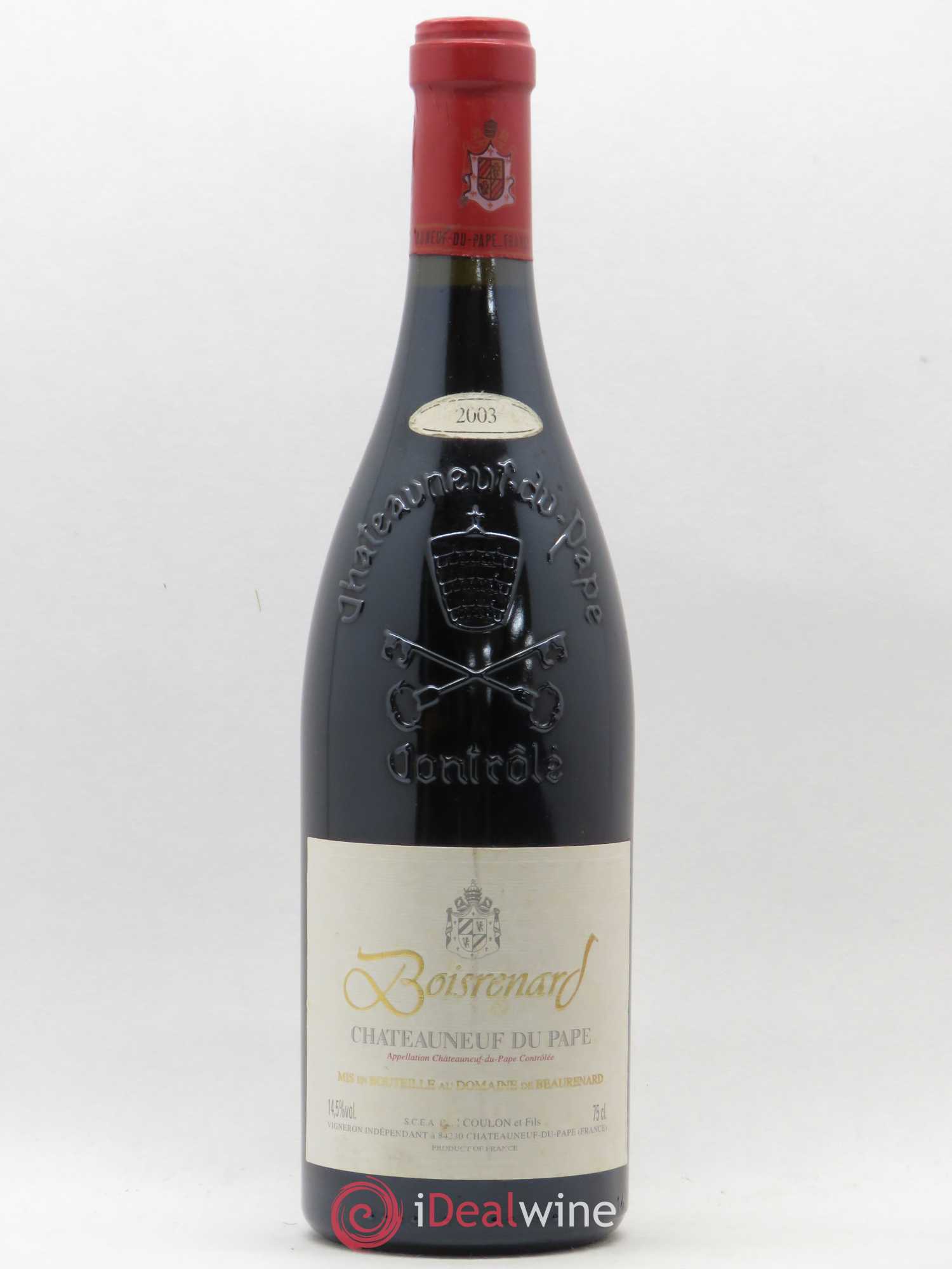 Châteauneuf-du-Pape Cuvée Boisrenard Beaurenard (Domaine de) 2003 - Lot de 1 bouteille - 0