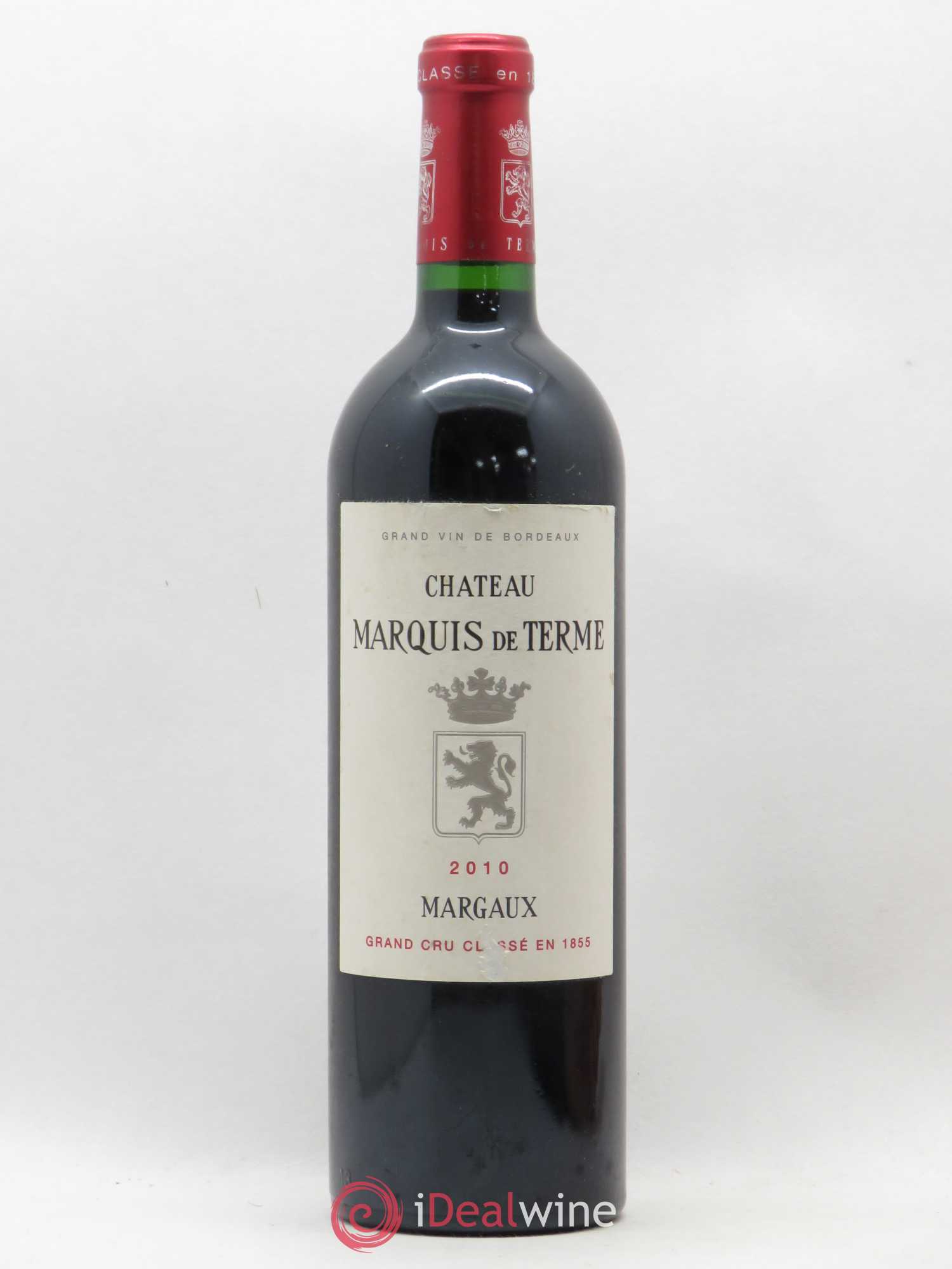 Château Marquis de Terme 4ème Grand Cru Classé 2010 - Lot de 1 bouteille - 0