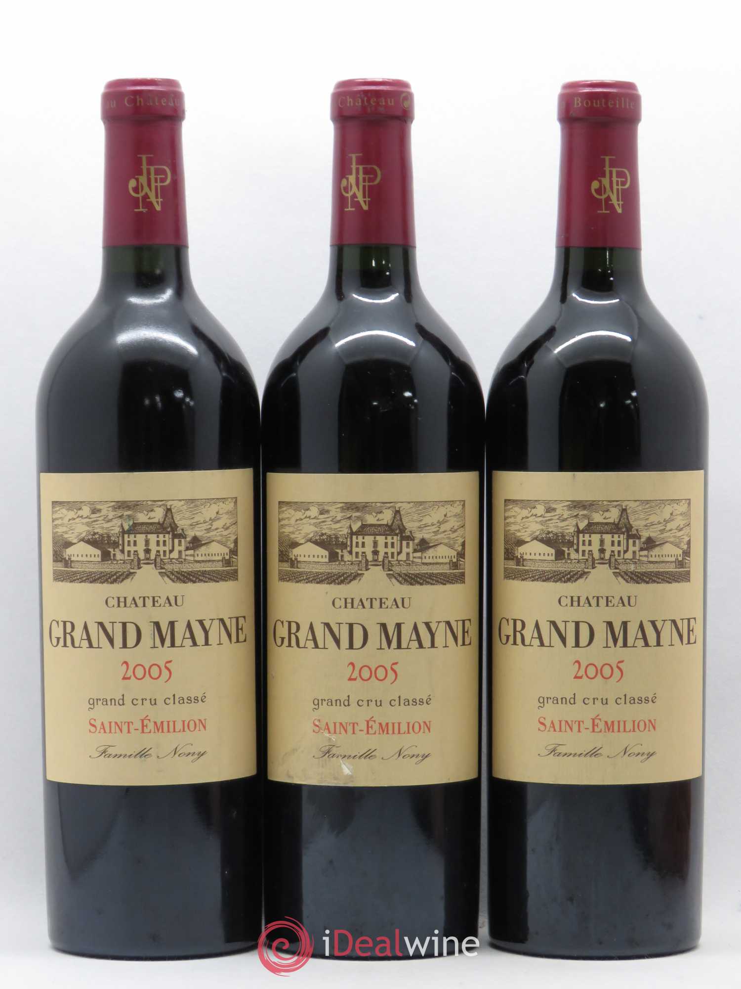 Château Grand Mayne Grand Cru Classé 2005 - Lot de 3 bouteilles - 0