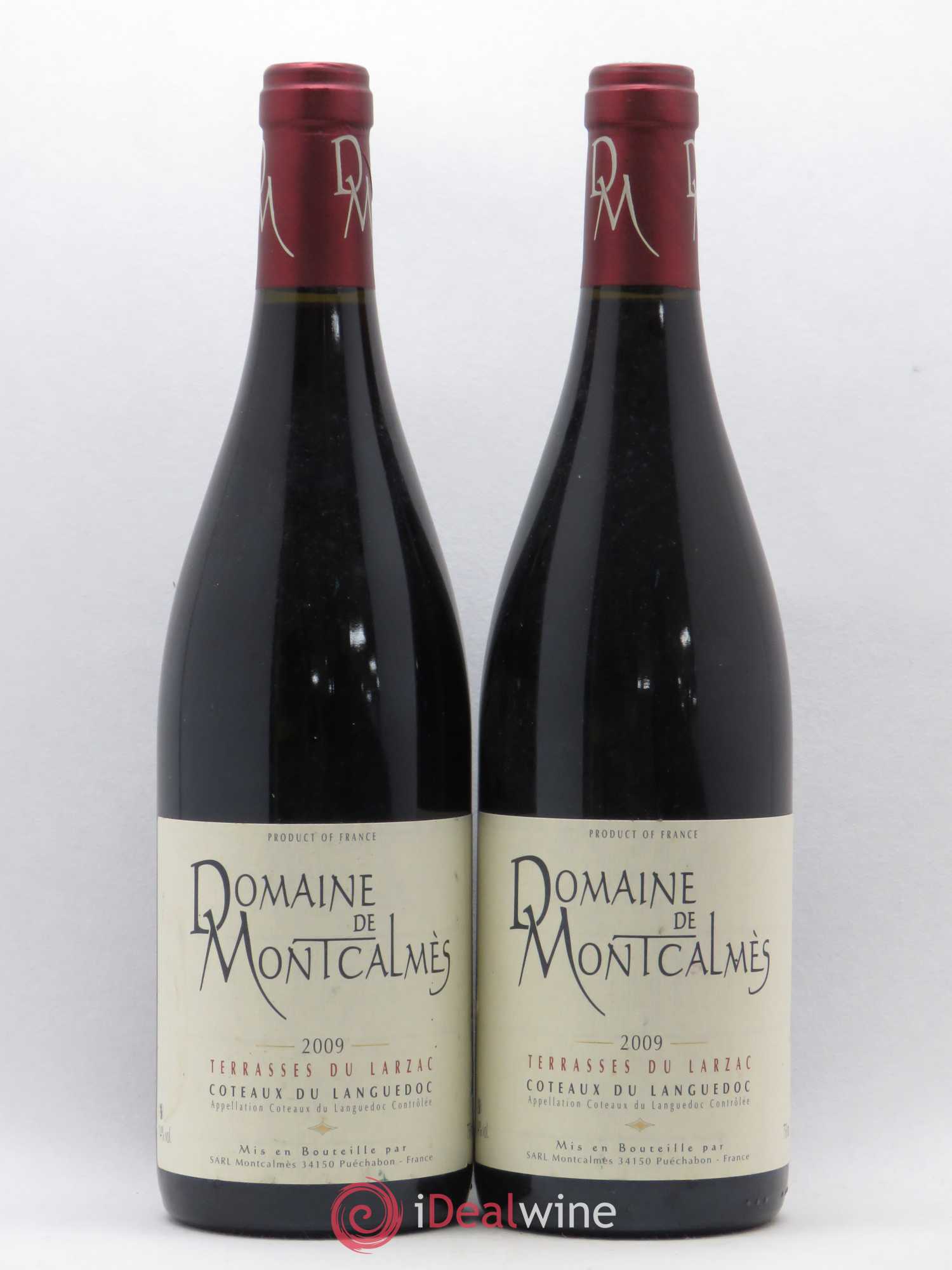 Terrasses du Larzac Domaine de Montcalmès Frédéric Pourtalié 2009 - Lot de 2 bouteilles - 0