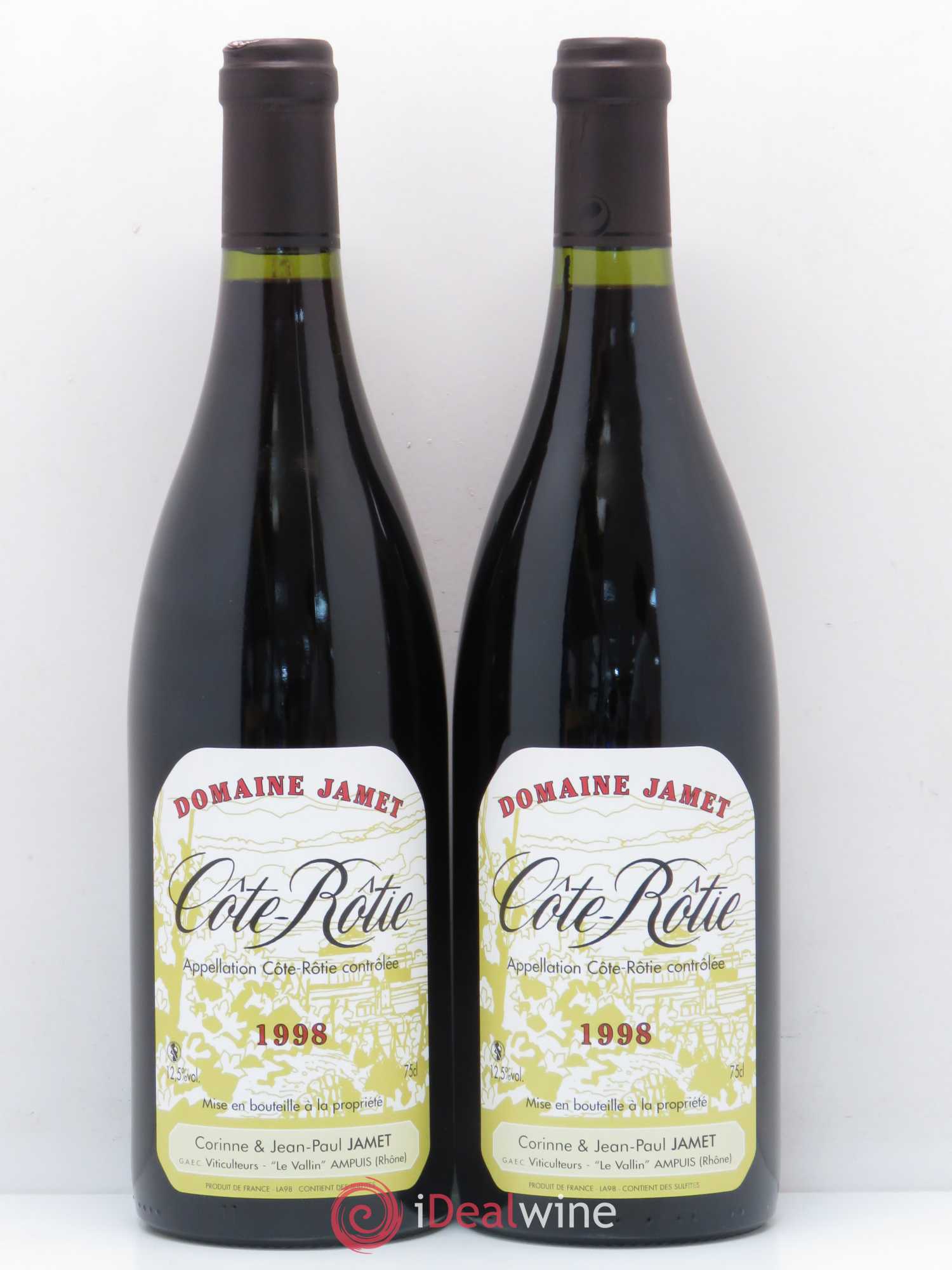 Côte-Rôtie Jamet (Domaine) 1998 - Lot de 2 bouteilles - 0