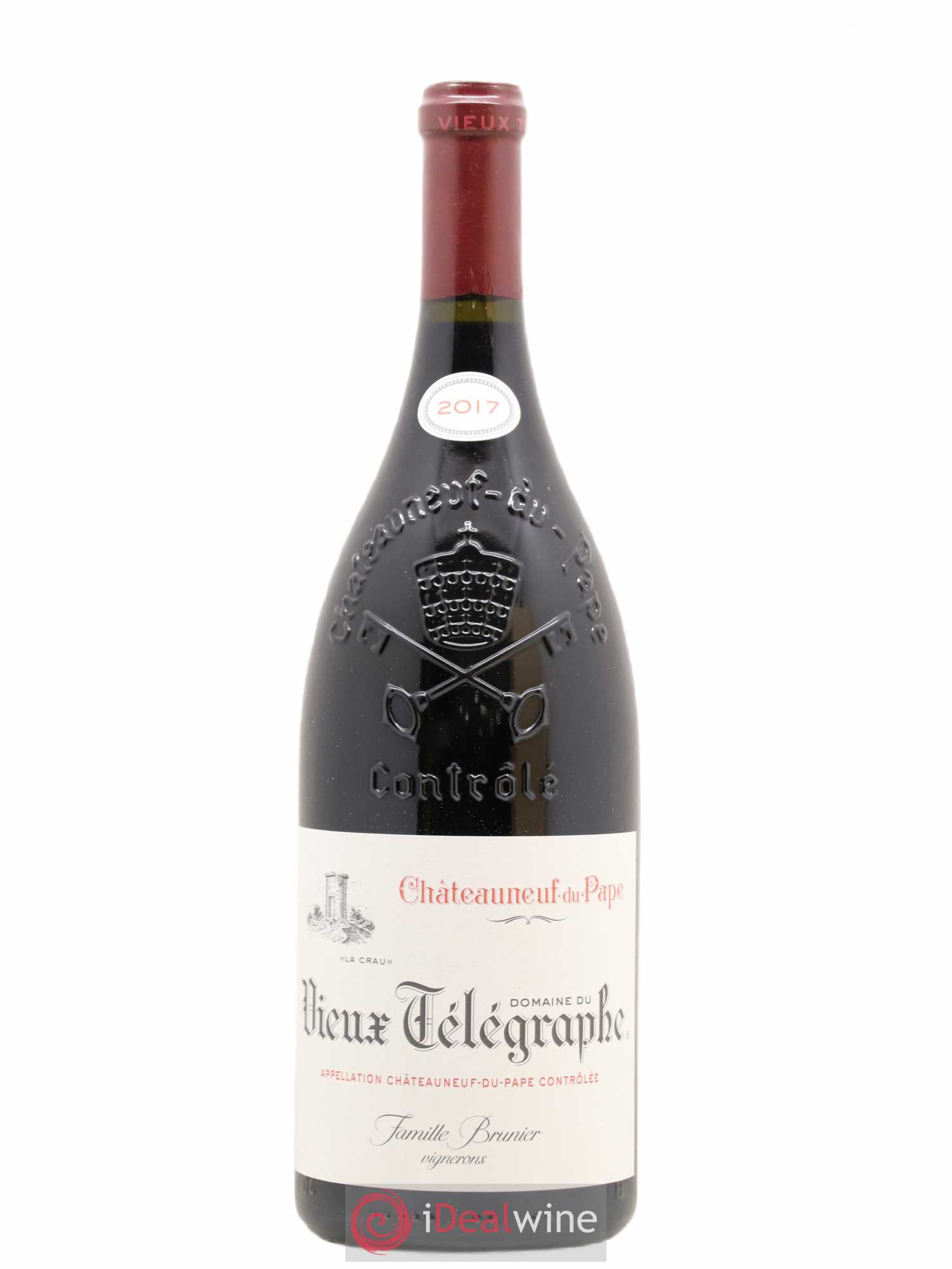 Châteauneuf-du-Pape Vieux Télégraphe (Domaine du) Vignobles Brunier 2017 - Lot de 1 magnum - 1