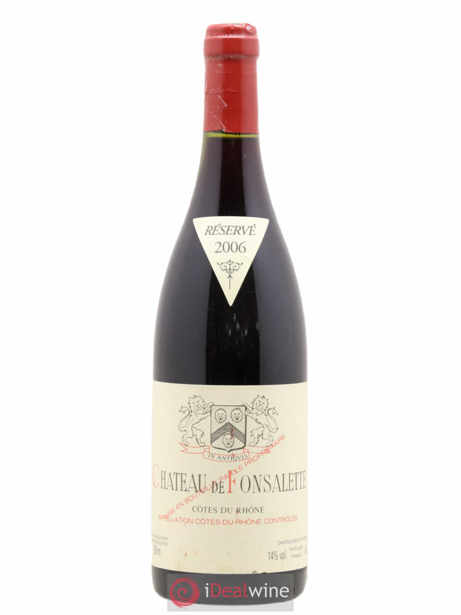 Côtes-du-Rhône Château de Fonsalette Emmanuel Reynaud 2006 - Lot de 1 bouteille - 0