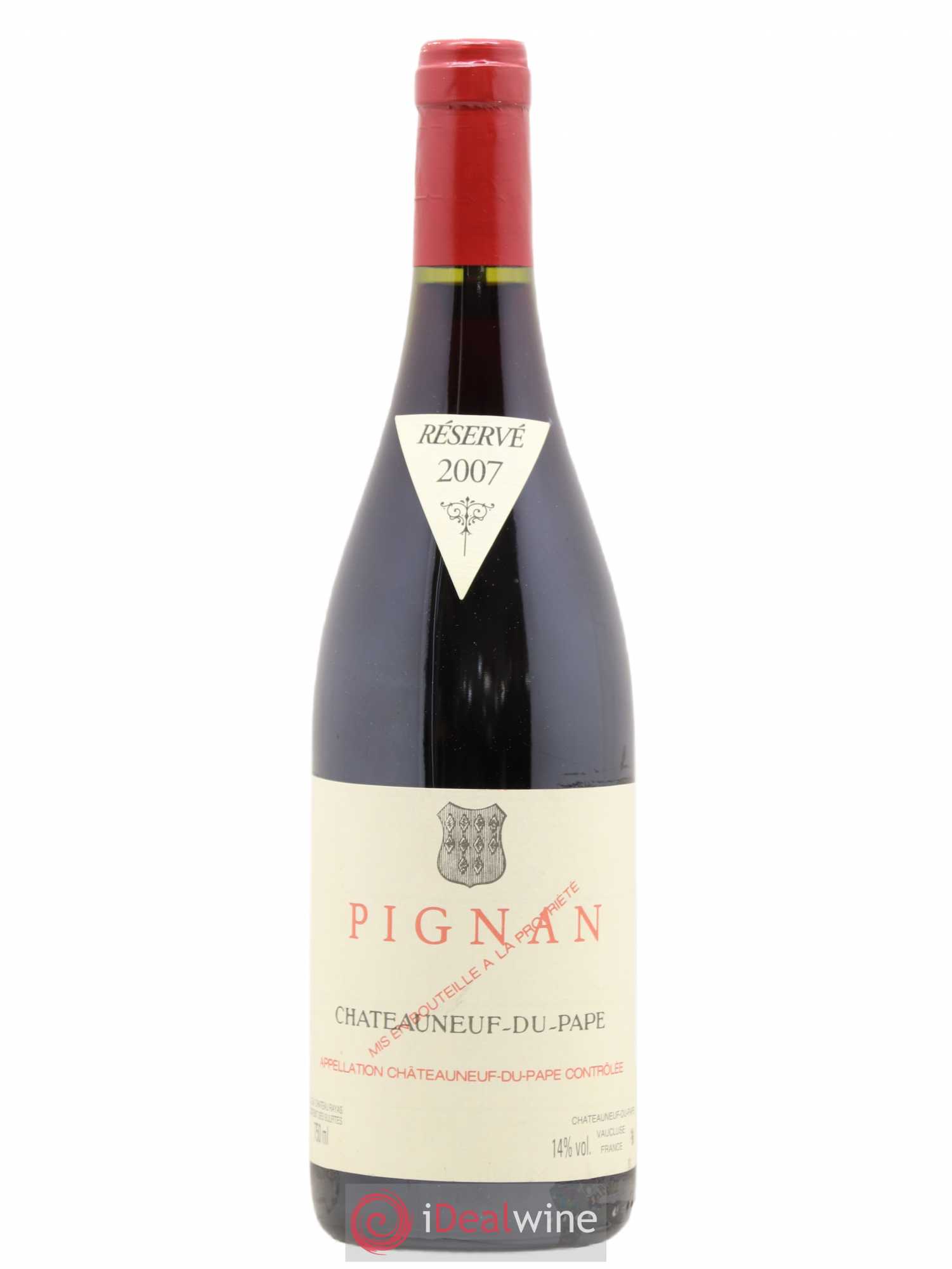 Châteauneuf-du-Pape Pignan Emmanuel Reynaud 2007 - Lot de 1 bouteille - 0