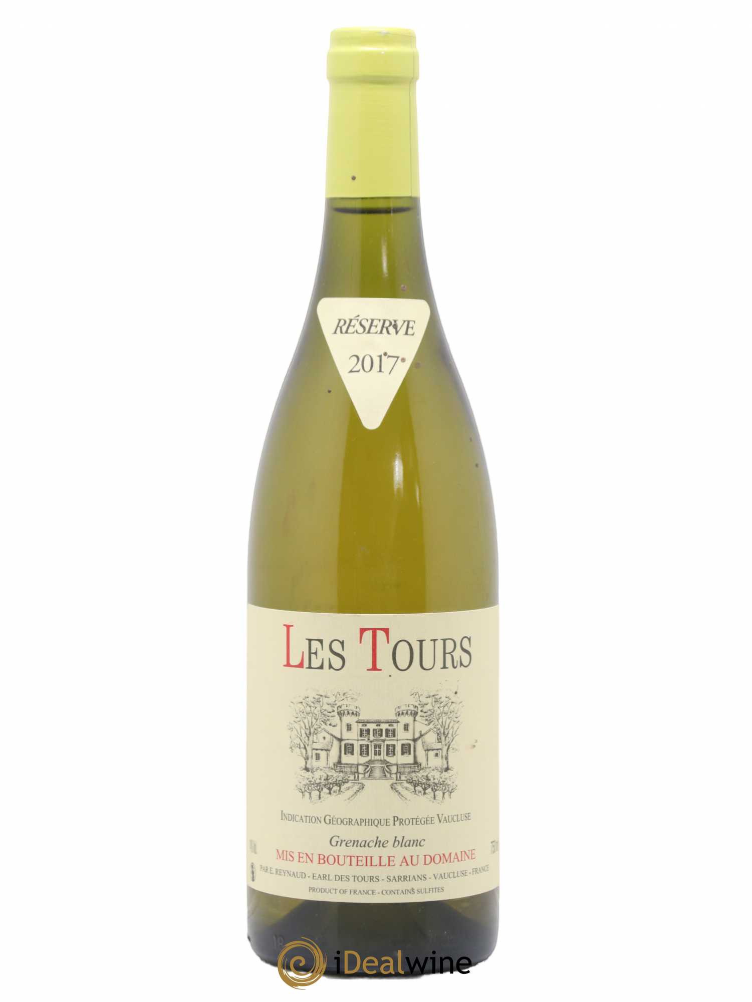 Vaucluse (Vin de Pays de Vaucluse) Les Tours Grenache Blanc Emmanuel Reynaud 2017 - Lot de 1 bouteille - 0