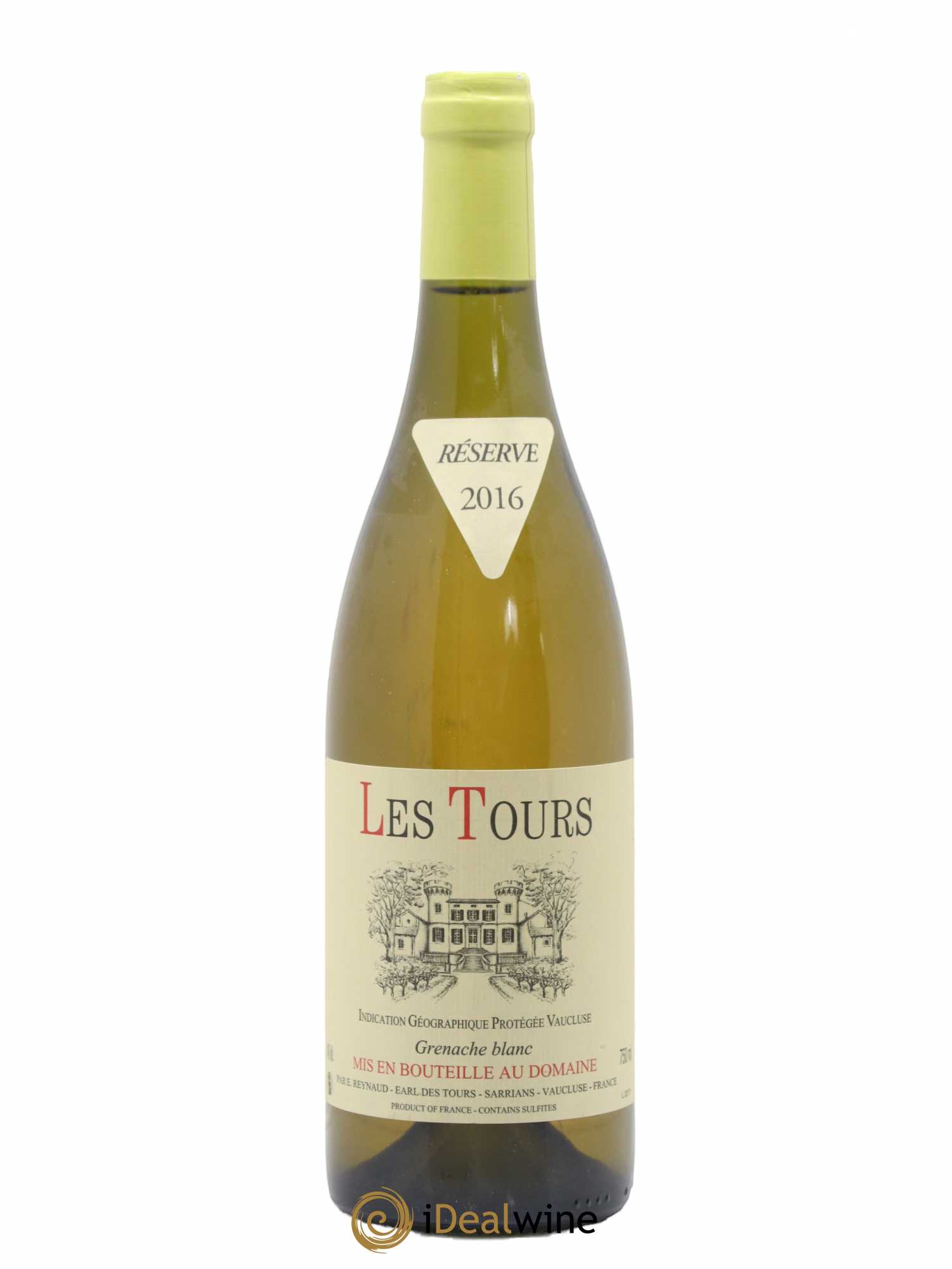 Vaucluse (Vin de Pays de Vaucluse) Les Tours Grenache Blanc Emmanuel Reynaud 2016 - Lot de 1 bouteille - 0