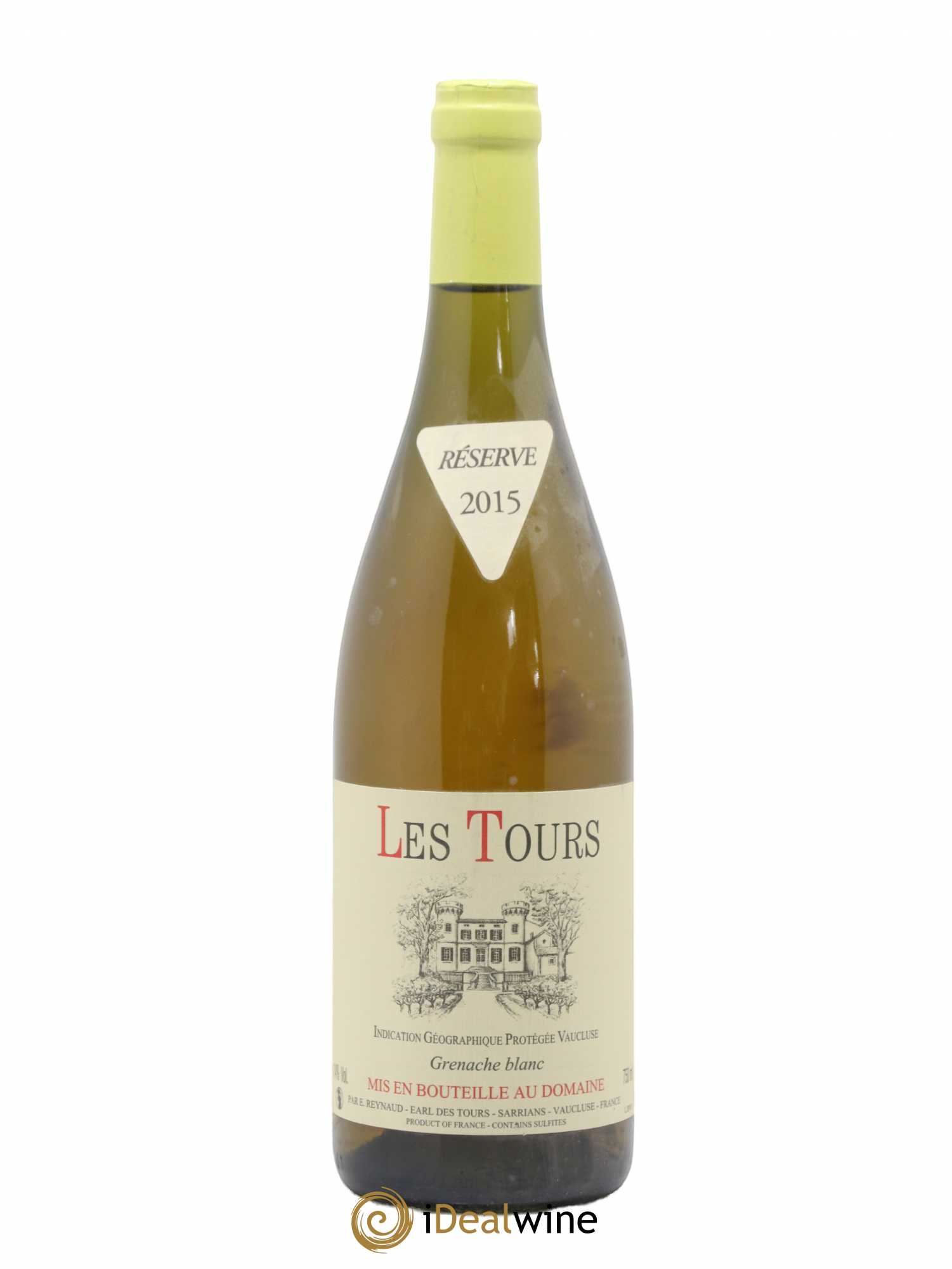 Vaucluse (Vin de Pays de Vaucluse) Les Tours Grenache Blanc Emmanuel Reynaud 2015 - Lot de 1 bouteille - 0