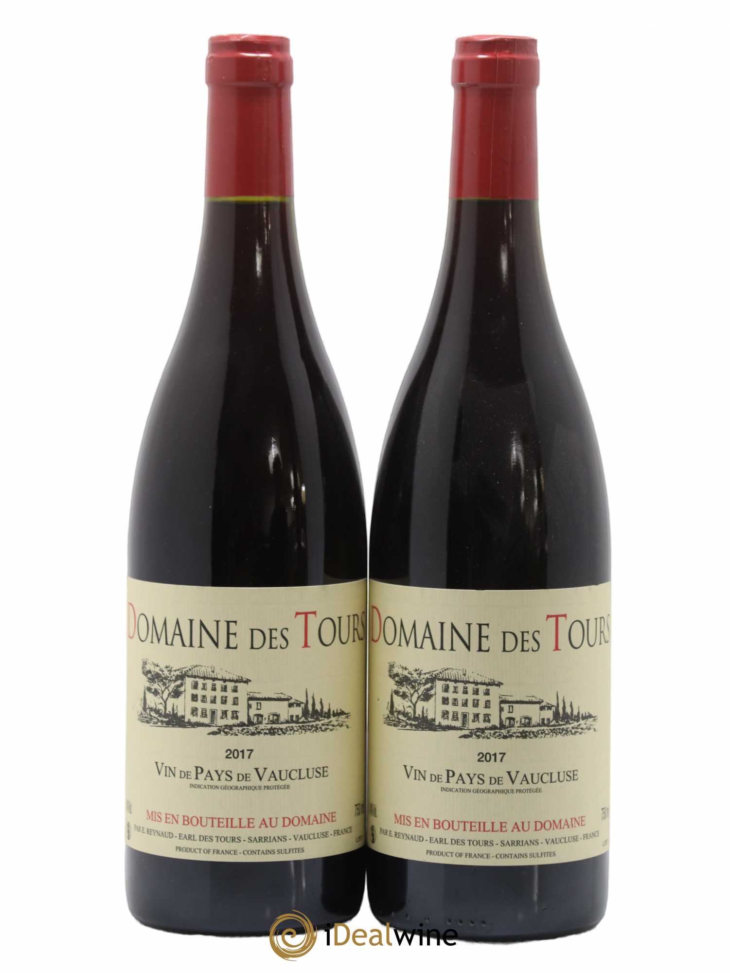 Vaucluse (Vin de Pays de Vaucluse) Domaine des Tours Emmanuel Reynaud 2017 - Lot de 2 bouteilles - 0