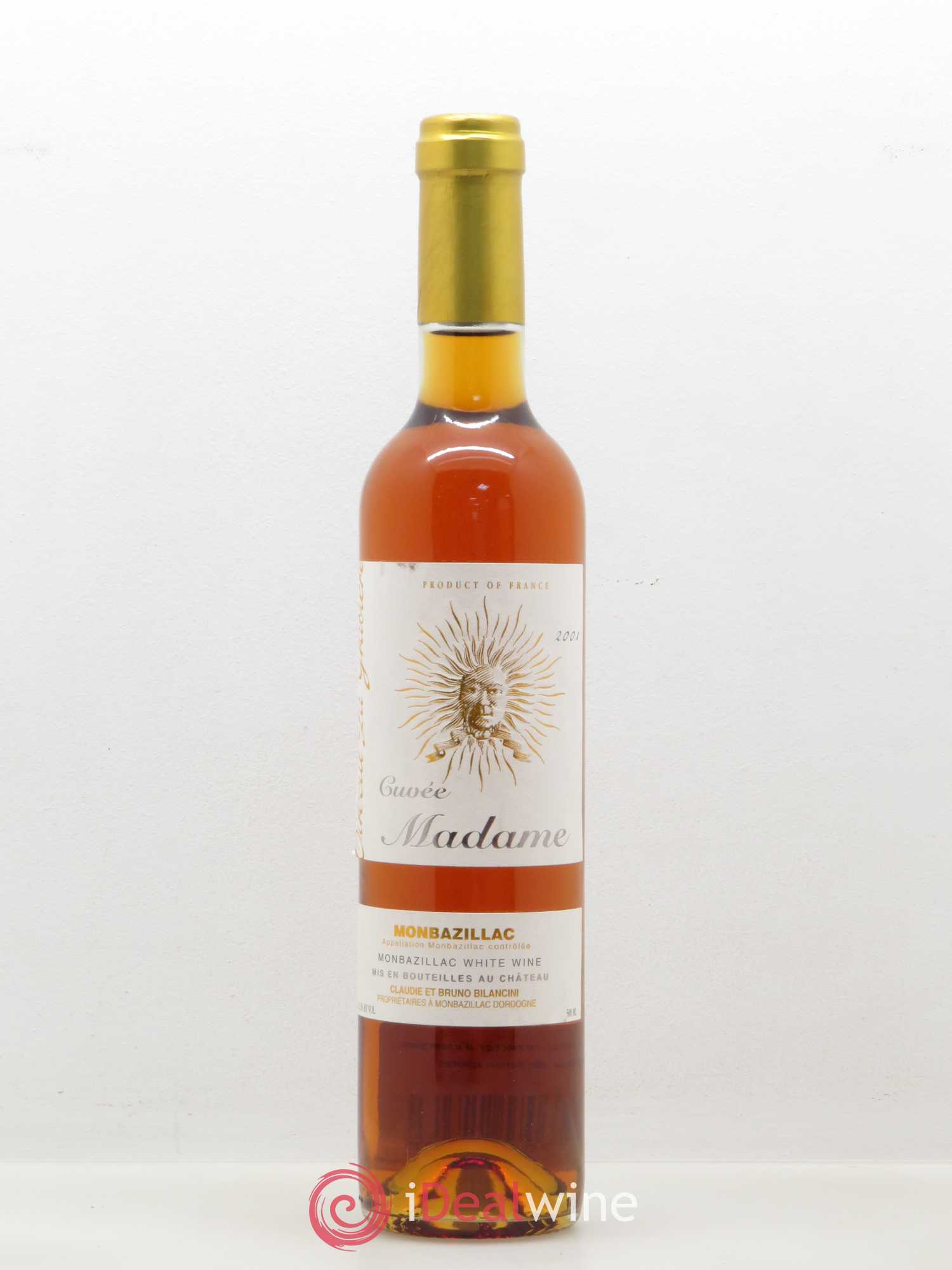 Monbazillac Château Tirecul La Gravière Cuvée Madame Bruno et Claudie Bilancini 2001 - Lot de 1 bouteille - 0