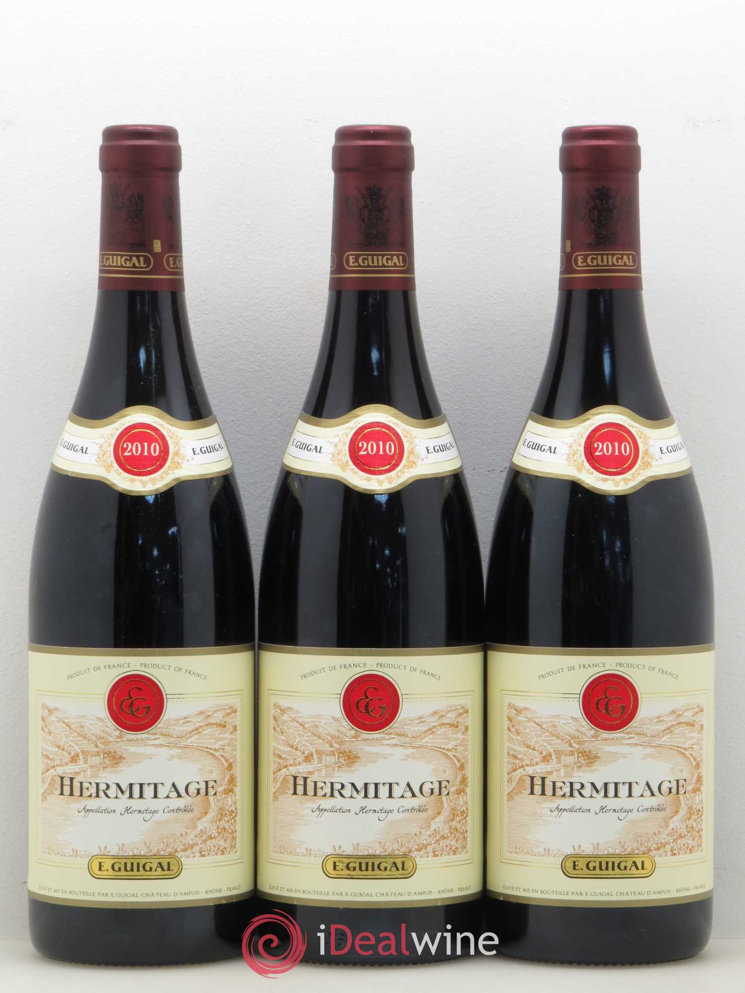 Hermitage Guigal 2010 - Lot de 3 bouteilles - 0