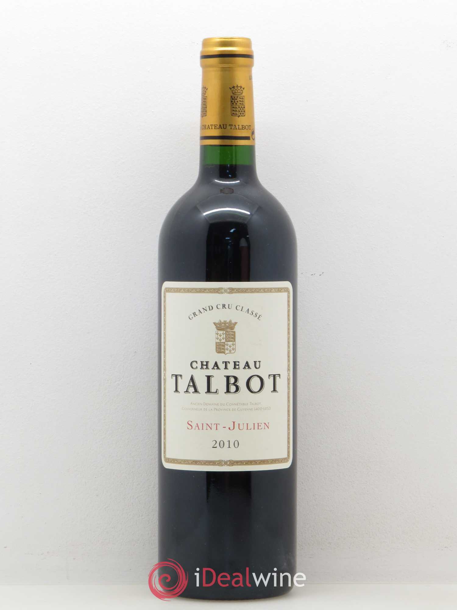Château Talbot 4ème Grand Cru Classé 2010 - Lot de 1 bouteille - 0
