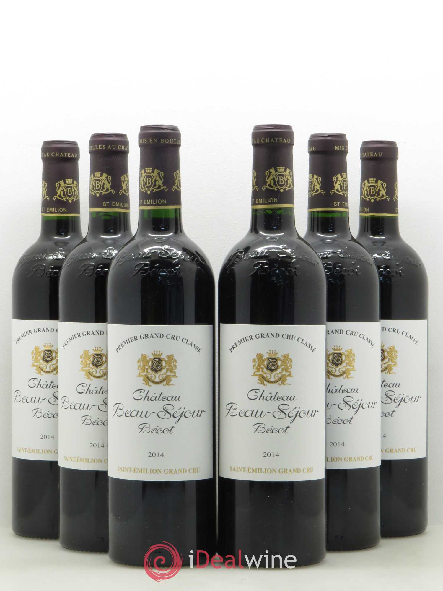 Château Beau-Séjour Bécot 1er Grand Cru Classé B 2014 - Lot de 6 bouteilles - 0