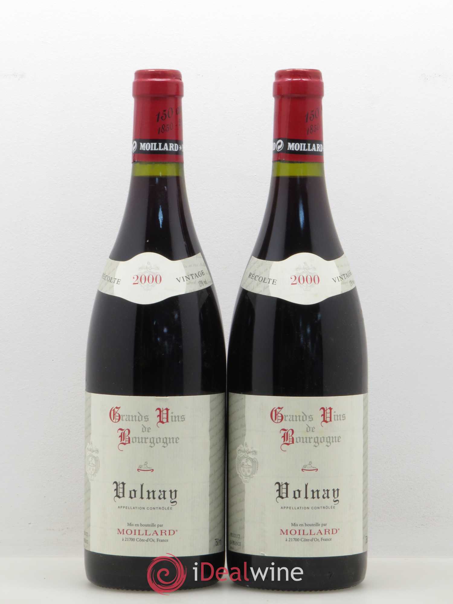 Volnay Domaine Moillard 2000 - Lot de 2 bouteilles - 0