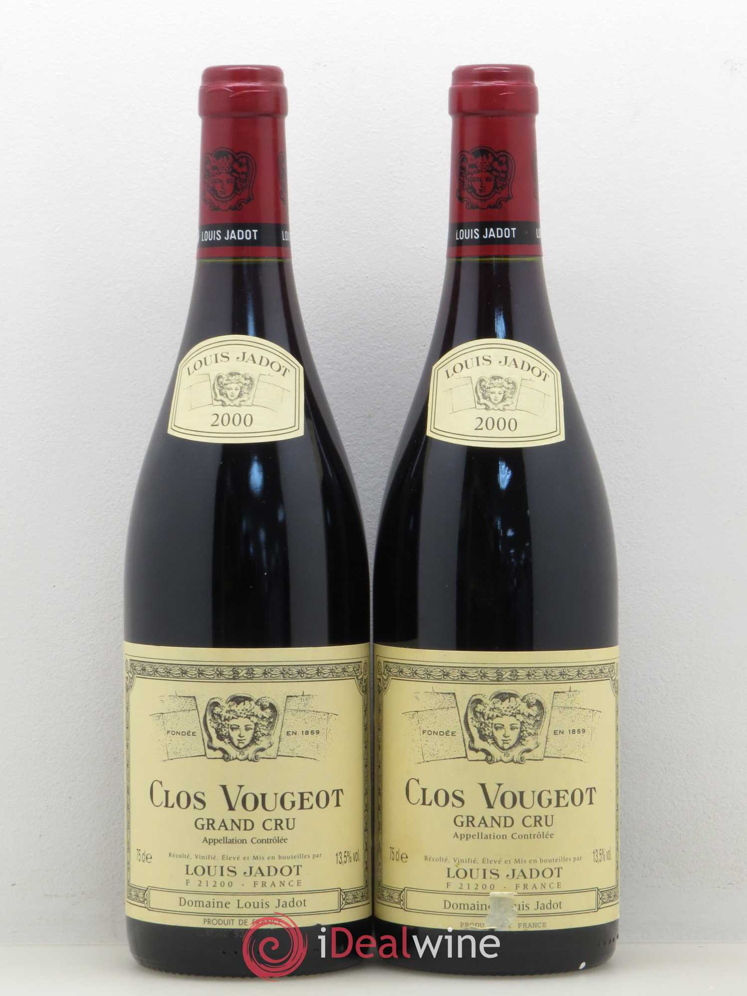 Clos de Vougeot Grand Cru Louis Jadot (Domaine) 2000 - Lot de 2 bouteilles - 0