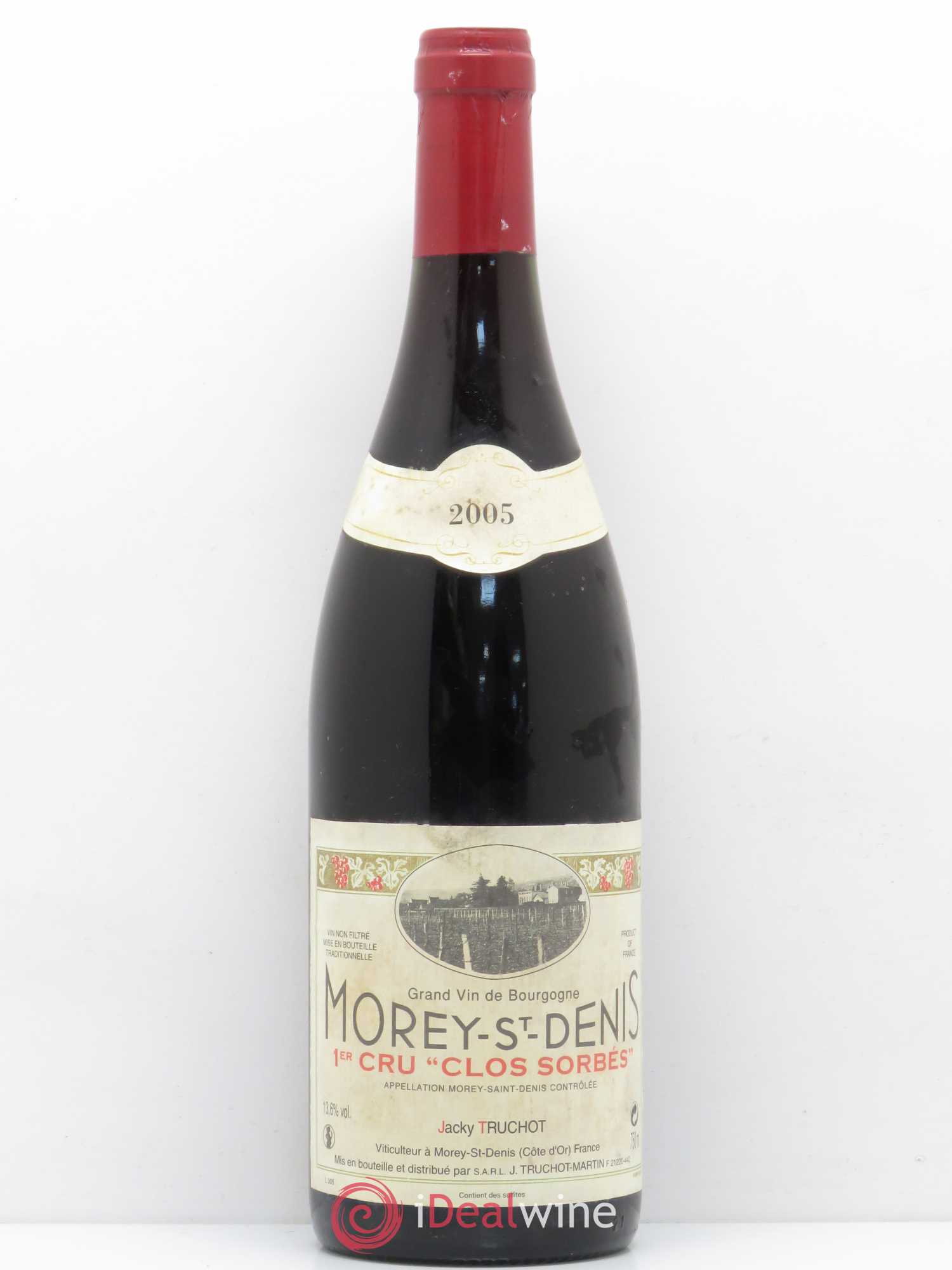 Morey-Saint-Denis 1er Cru Clos Sorbés Jacky Truchot 2005 - Lot de 1 bouteille - 0