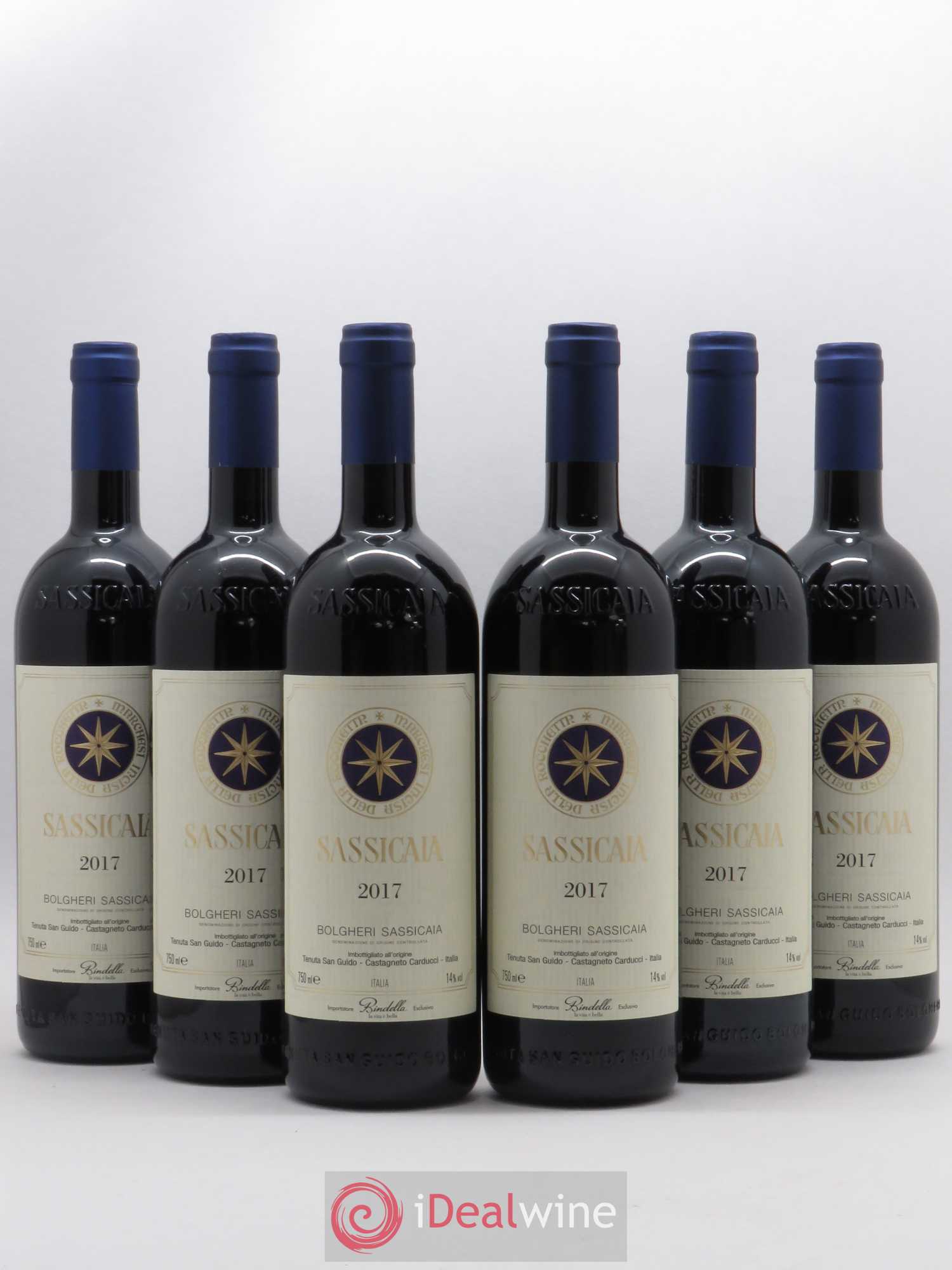 Bolgheri DOC Sassicaia Tenuta San Guido 2017 - Lot de 6 bouteilles - 0