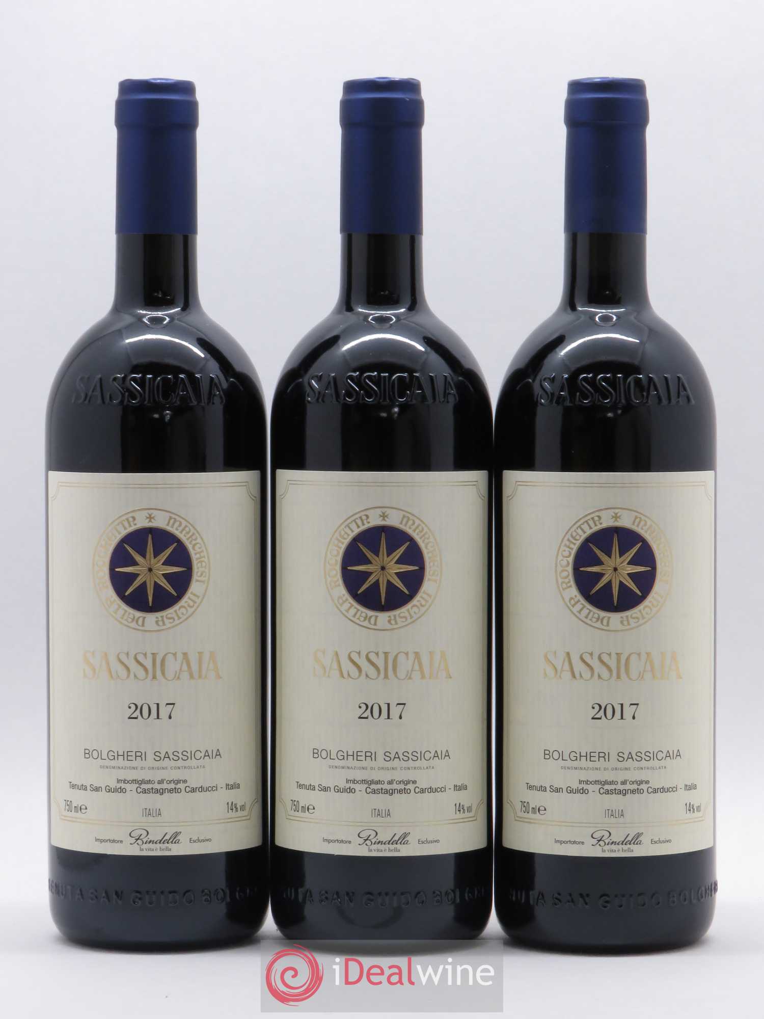 Bolgheri DOC Sassicaia Tenuta San Guido 2017 - Lot de 6 bouteilles - 1