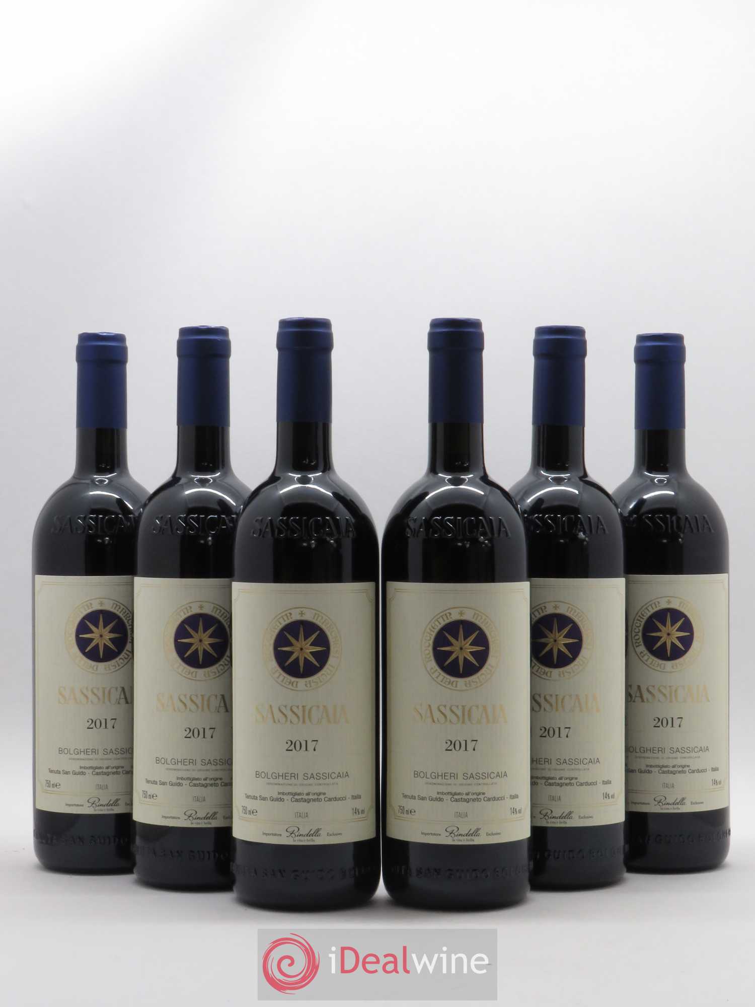Bolgheri DOC Sassicaia Tenuta San Guido 2017 - Lot de 6 bouteilles - 0