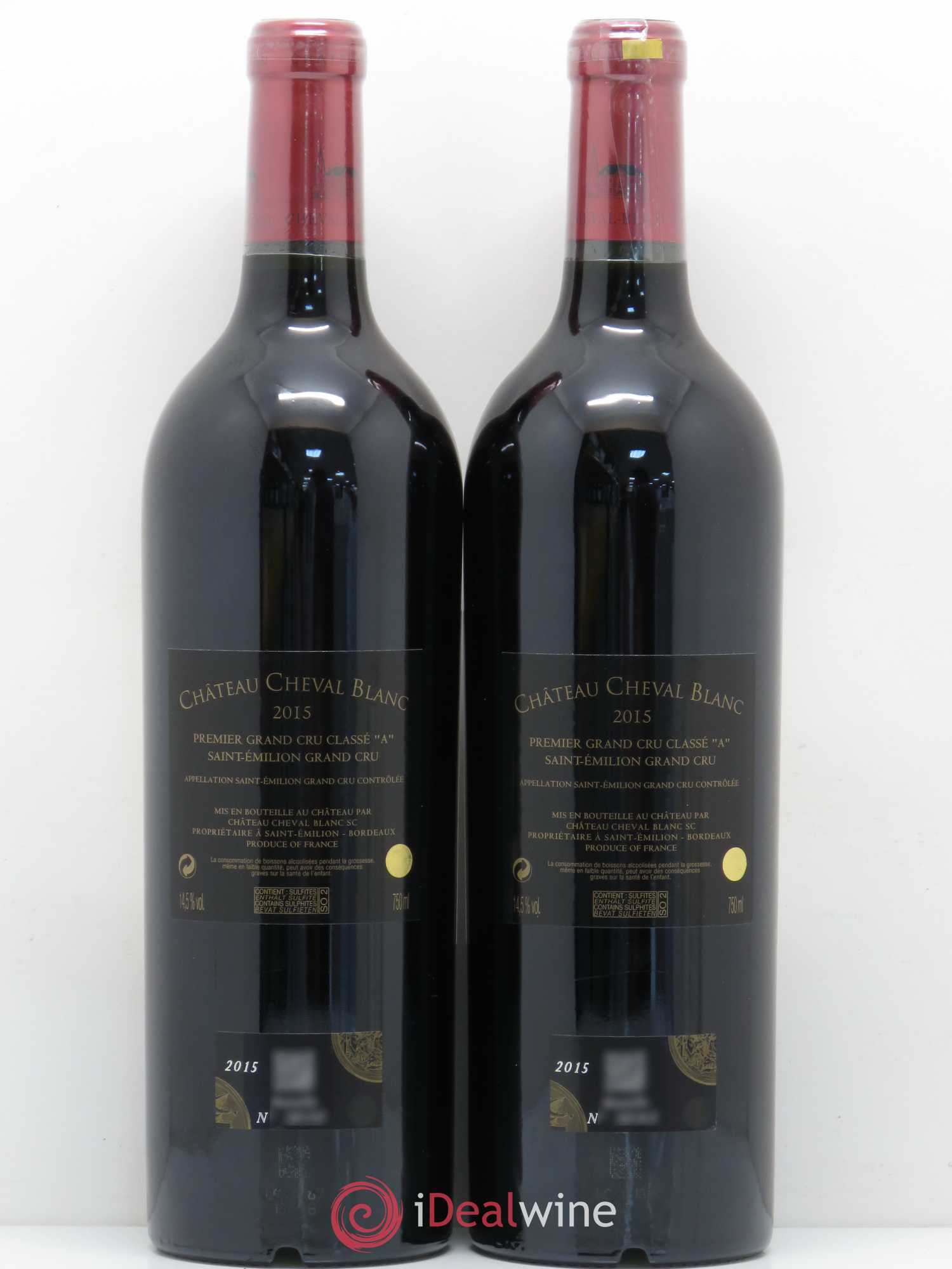 Château Cheval Blanc 1er Grand Cru Classé A 2015 - Lot de 2 bouteilles - 1