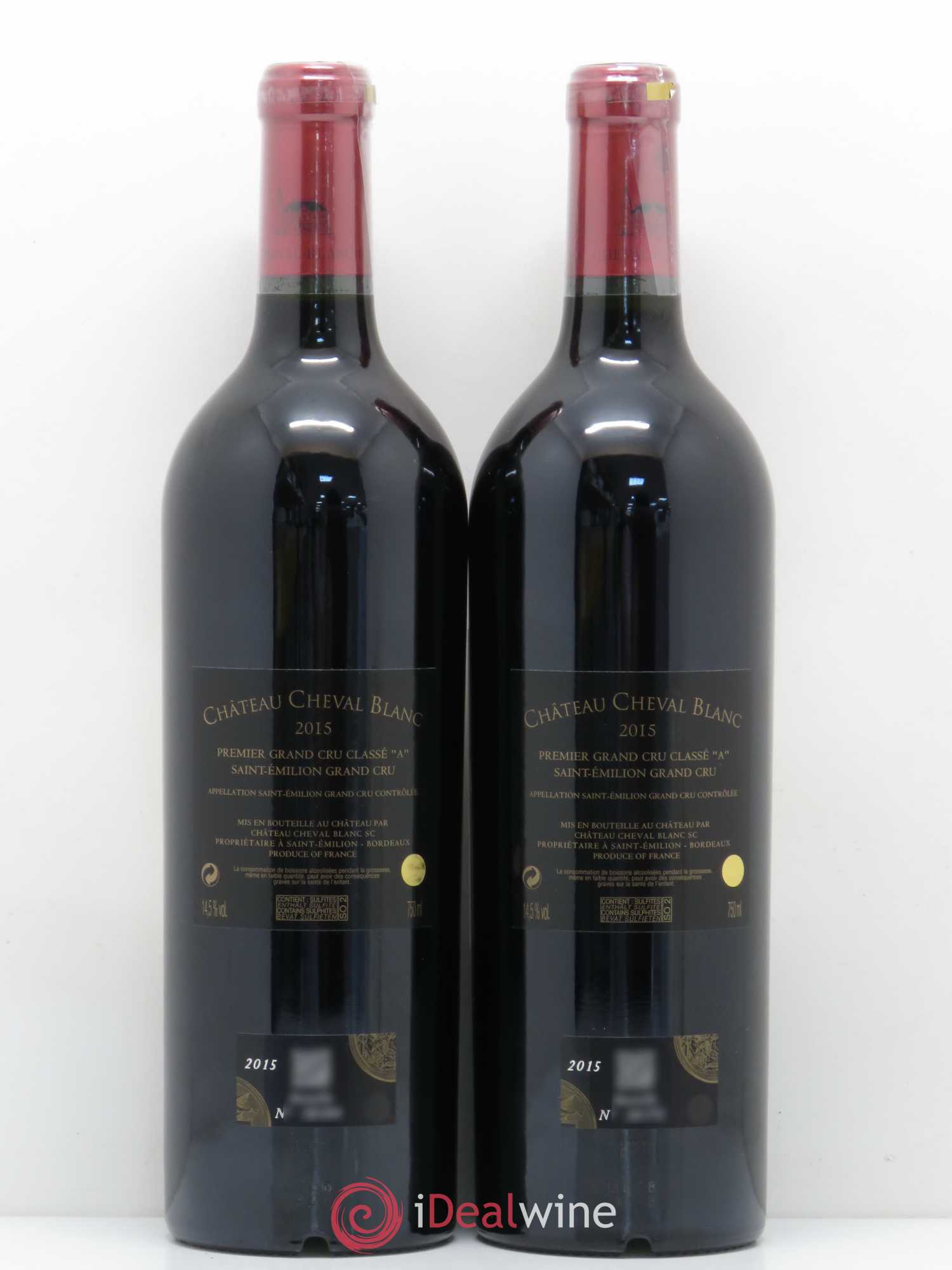 Château Cheval Blanc 1er Grand Cru Classé A 2015 - Lot de 2 bouteilles - 1