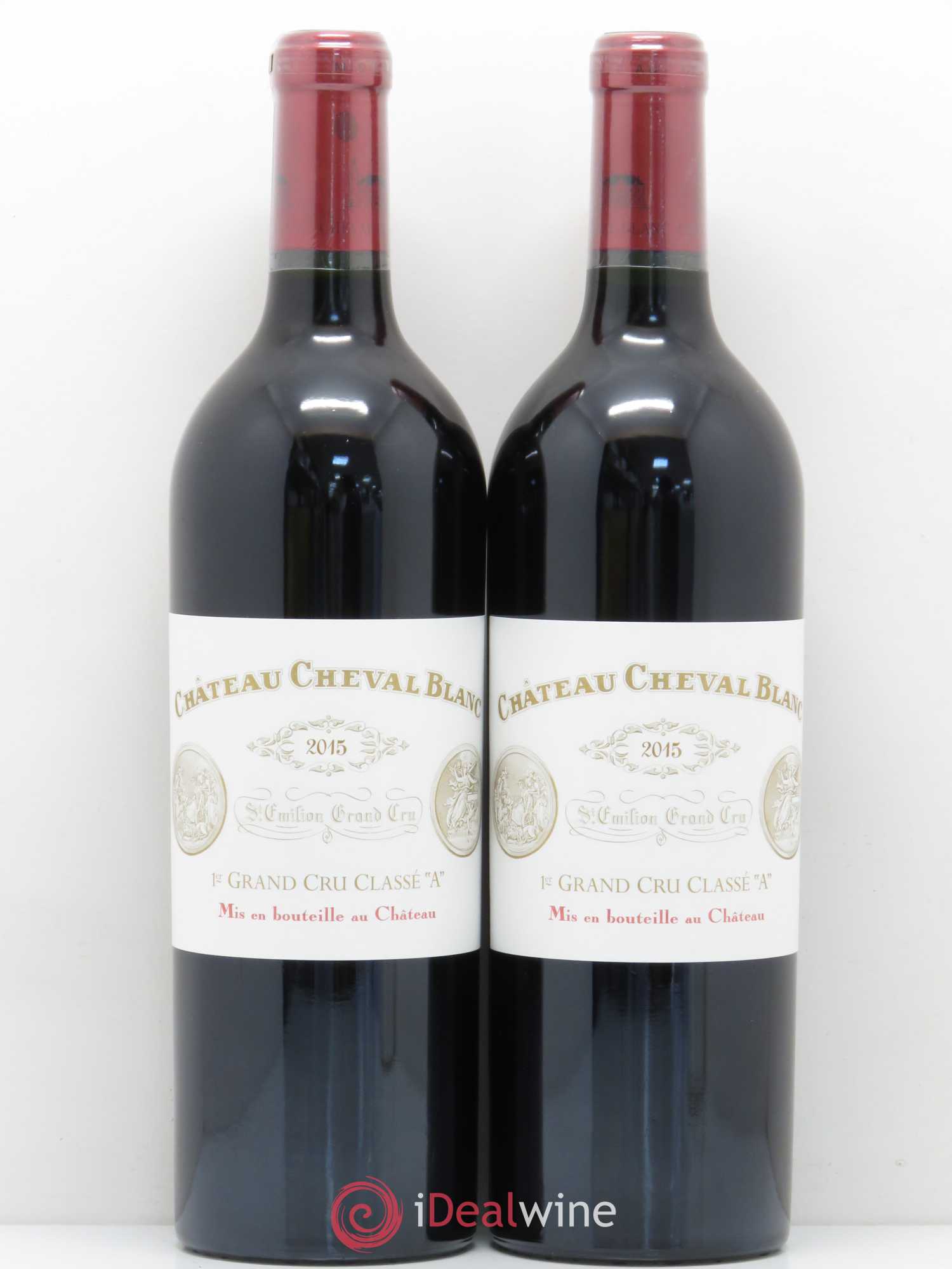 Château Cheval Blanc 1er Grand Cru Classé A 2015 - Lot de 2 bouteilles - 0