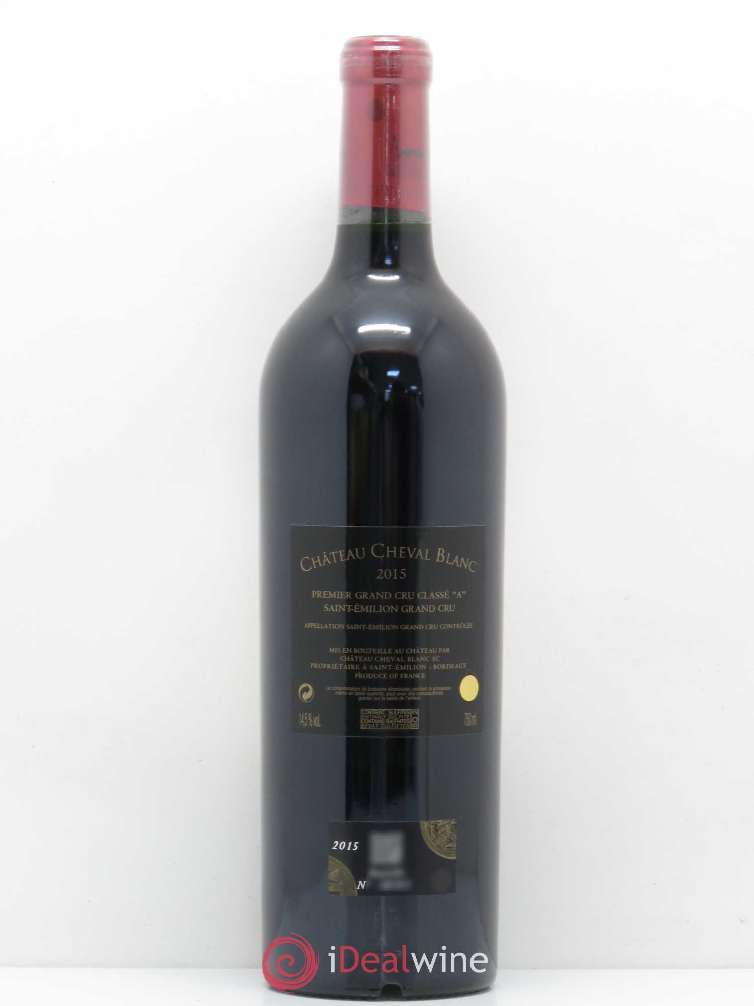 Château Cheval Blanc 1er Grand Cru Classé A 2015 - Lot de 1 bouteille - 1