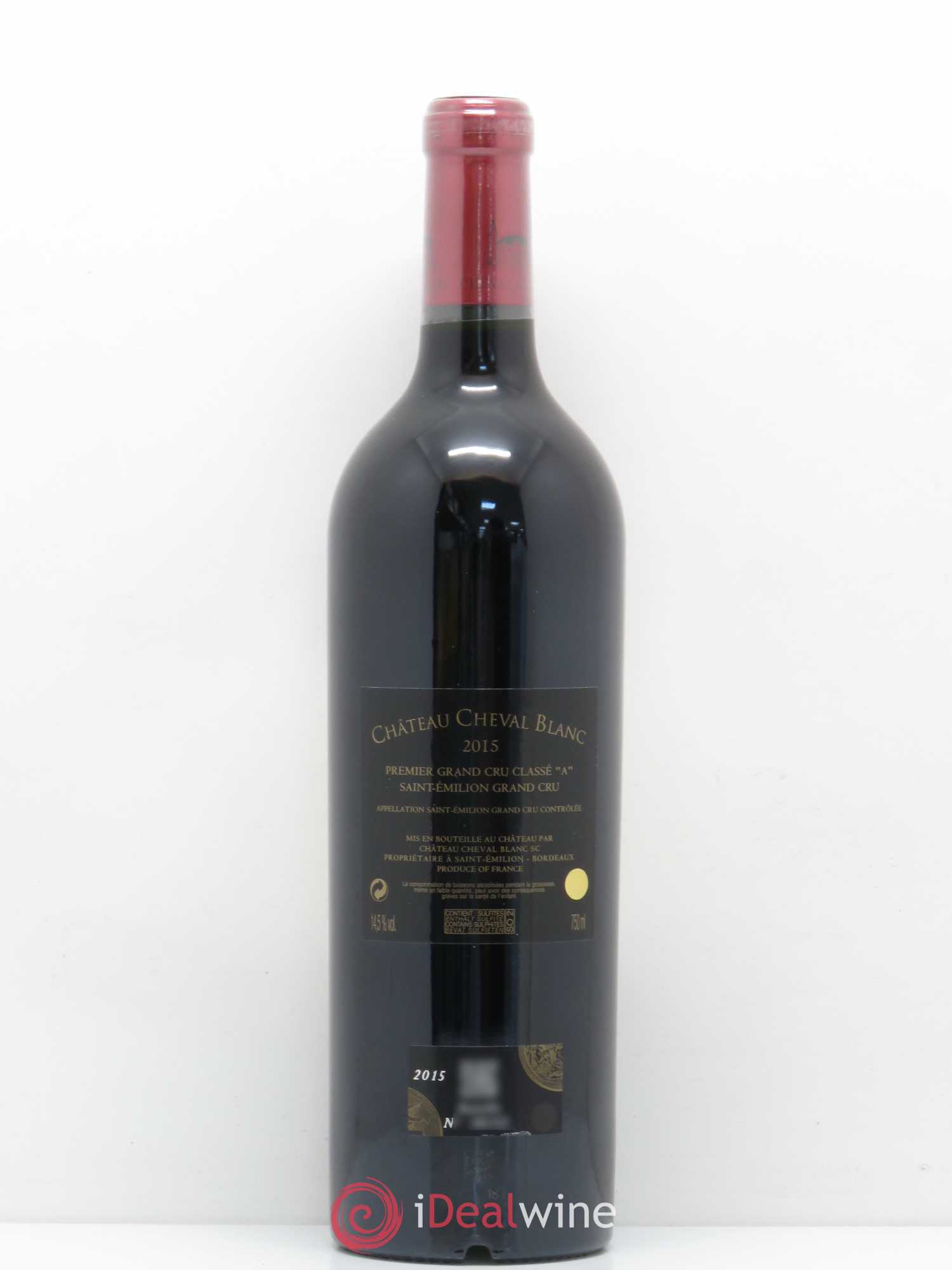 Château Cheval Blanc 1er Grand Cru Classé A 2015 - Lot de 1 bouteille - 1