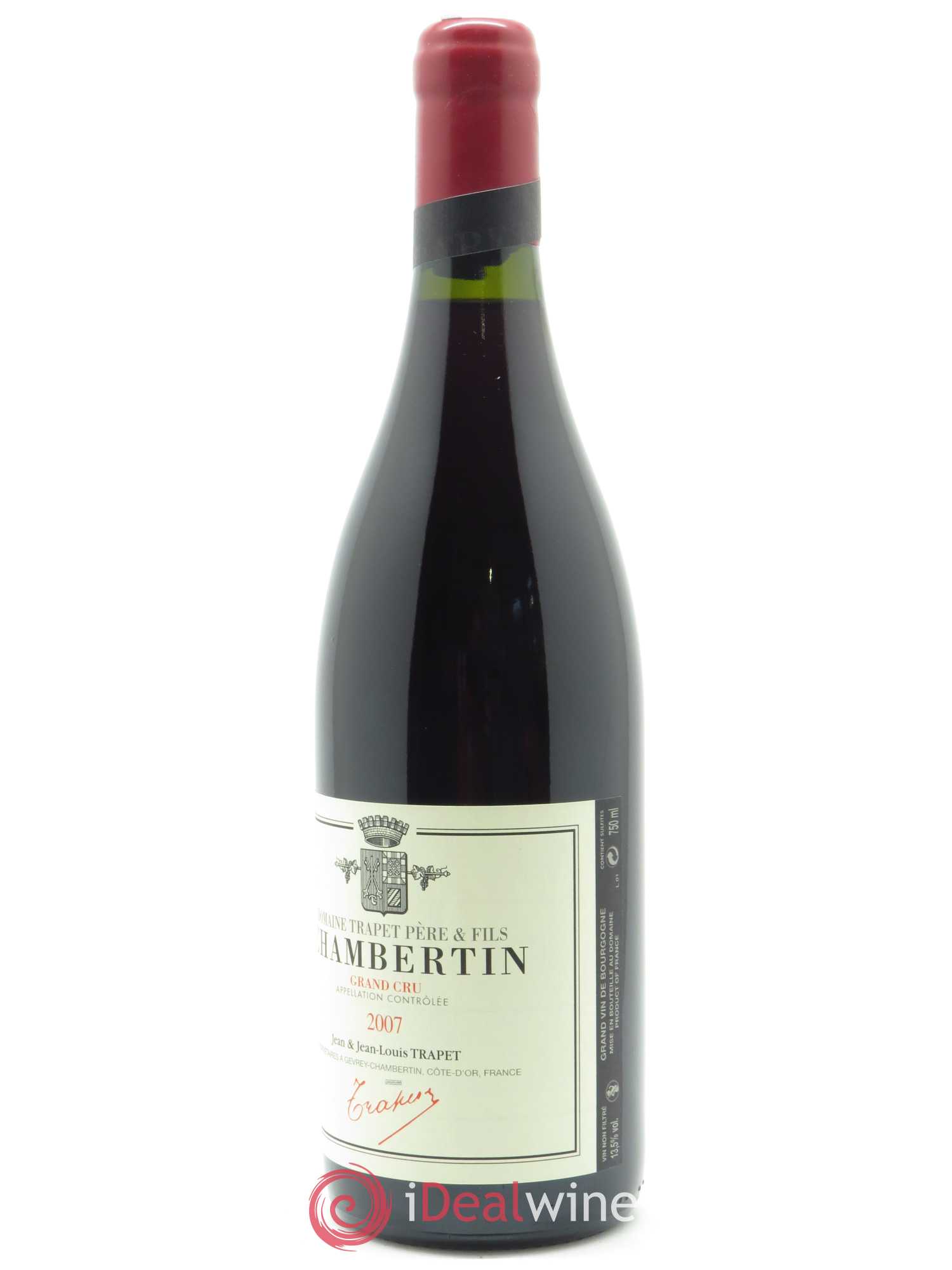 Chambertin Grand Cru Domaine Trapet 2007 - Lot de 1 bouteille - 1
