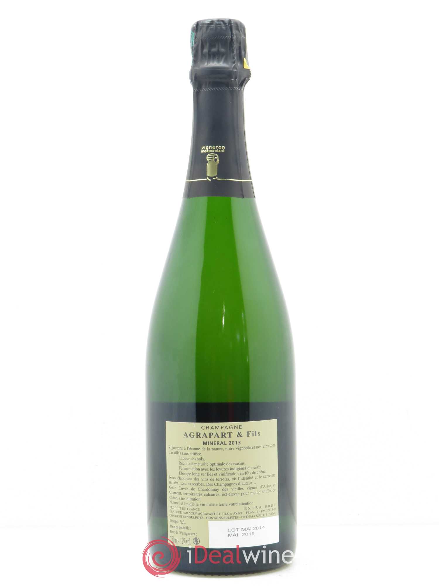 Minéral Blanc de Blancs Extra-Brut Agrapart & Fils 2013 - Lot de 1 bouteille - 1