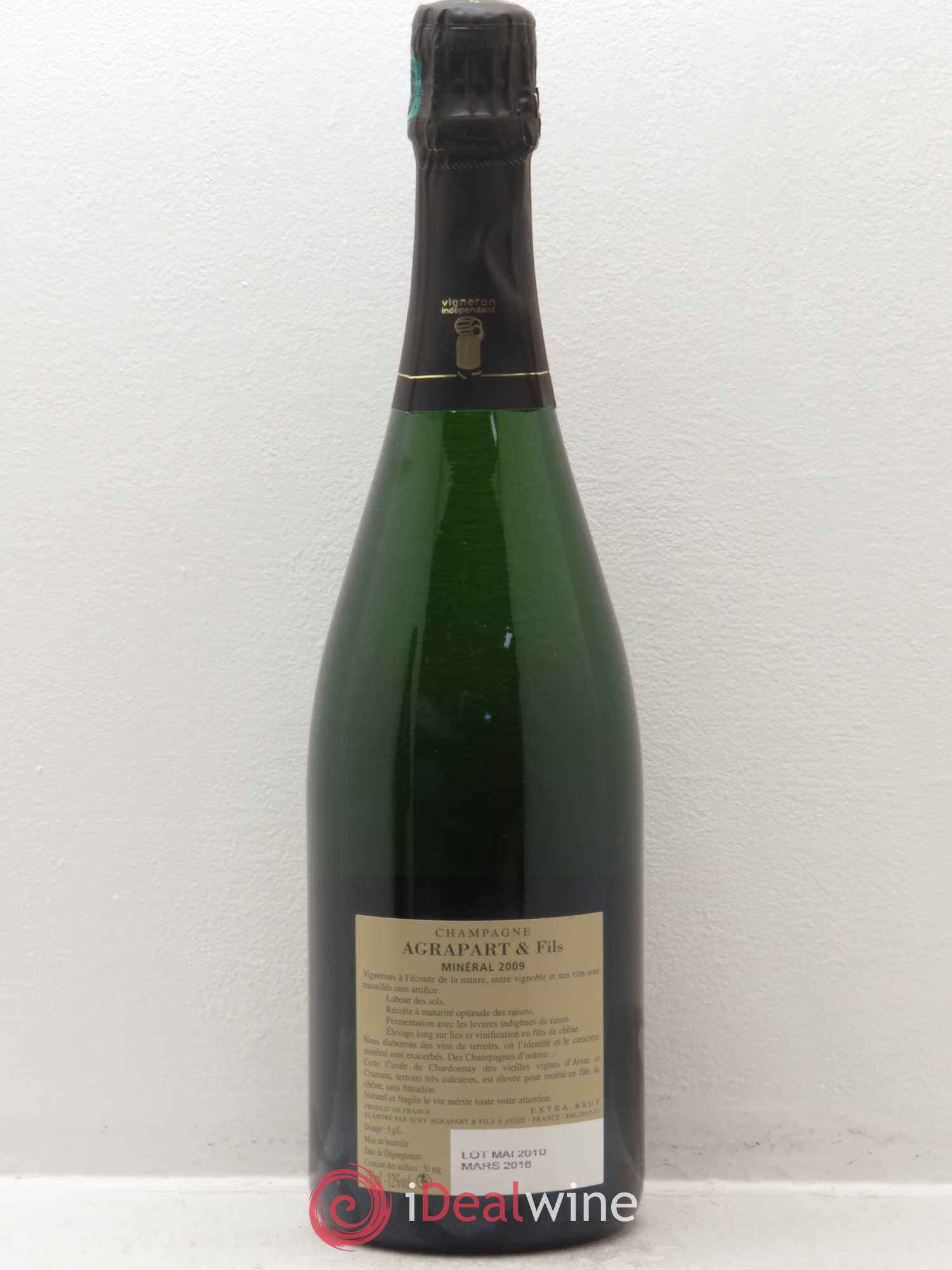 Minéral Blanc de Blancs Extra-Brut Agrapart & Fils 2009 - Lot de 1 bouteille - 1