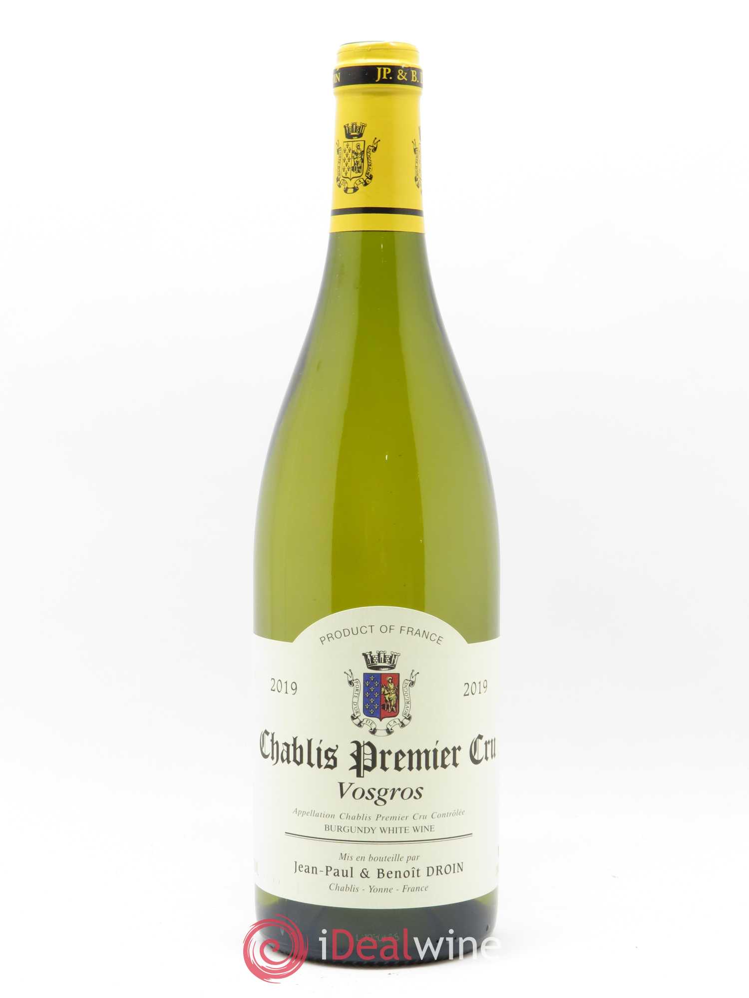 Chablis 1er Cru Vosgros Jean-Paul & Benoît Droin (Domaine) 2019 - Lot de 1 bouteille - 0
